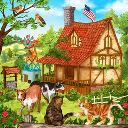 American Farm jigsaw puzzle by Gotiva