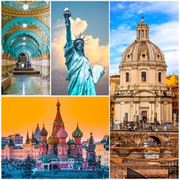 Landmarks Collage 3 jigsaw puzzle by Gotiva