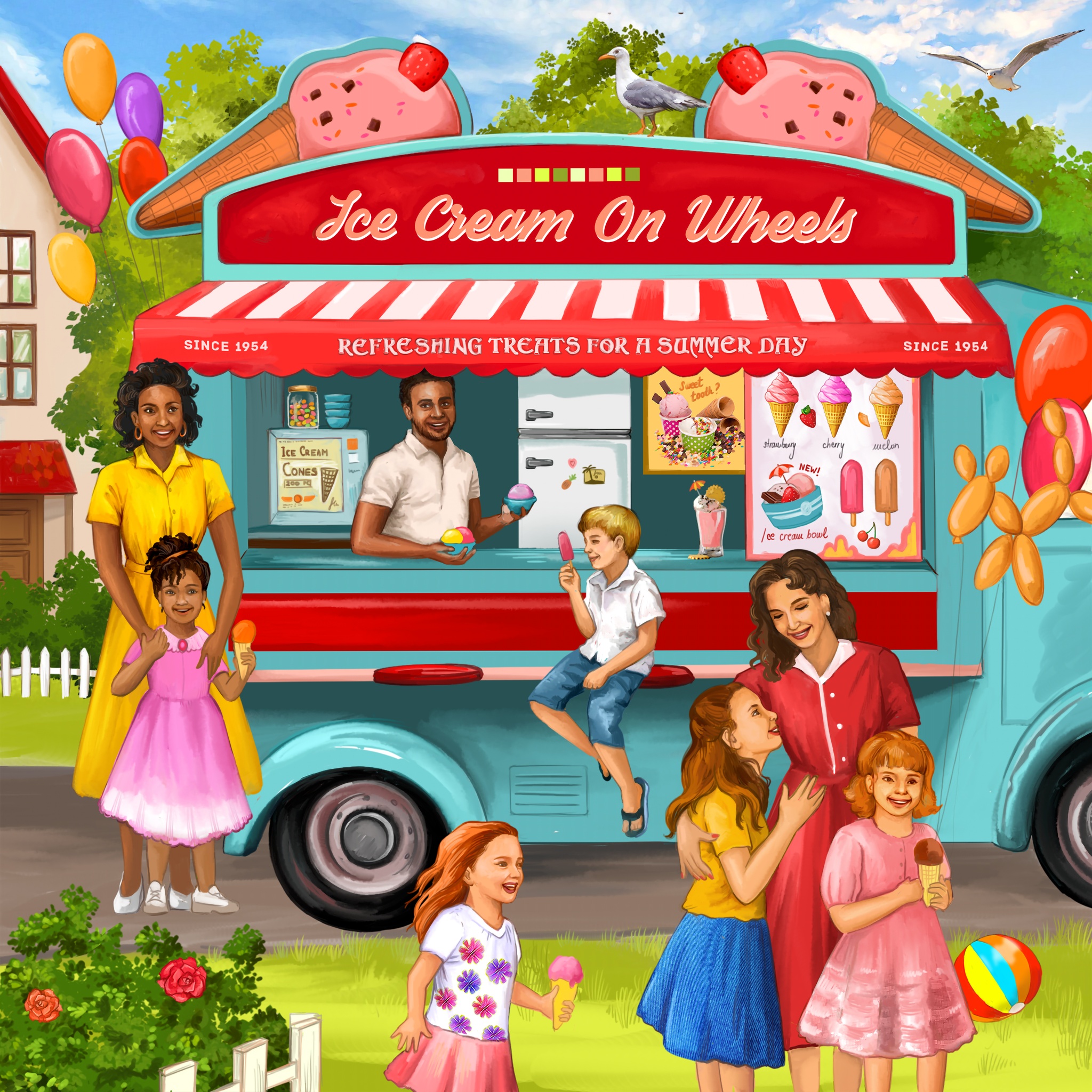 Ice Cream Truck jigsaw puzzle by Gotiva
