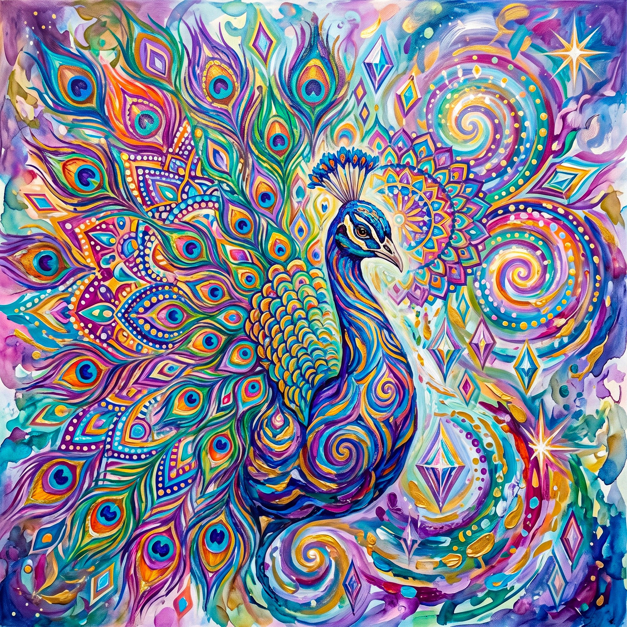 Art Peacock jigsaw puzzle by Gotiva