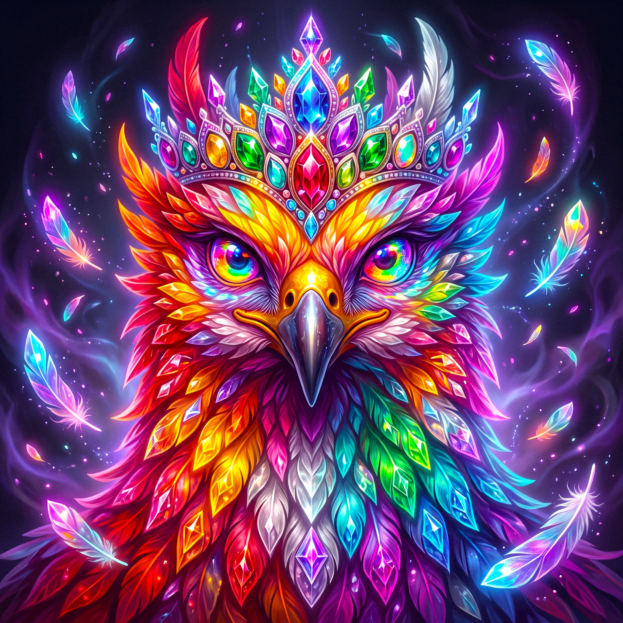 Rainbow Bird jigsaw puzzle by Gotiva