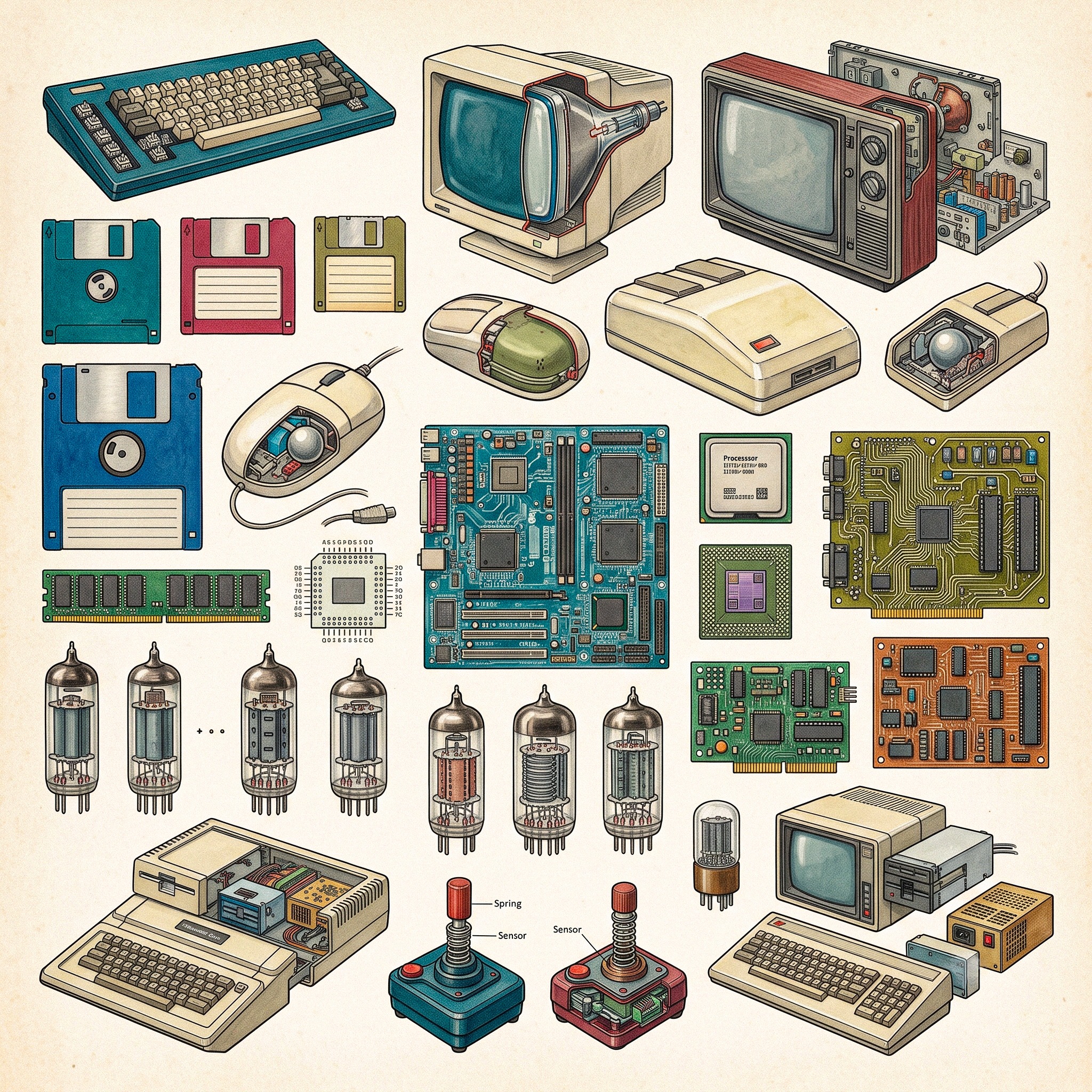 Retro Tech jigsaw puzzle by John Botanics