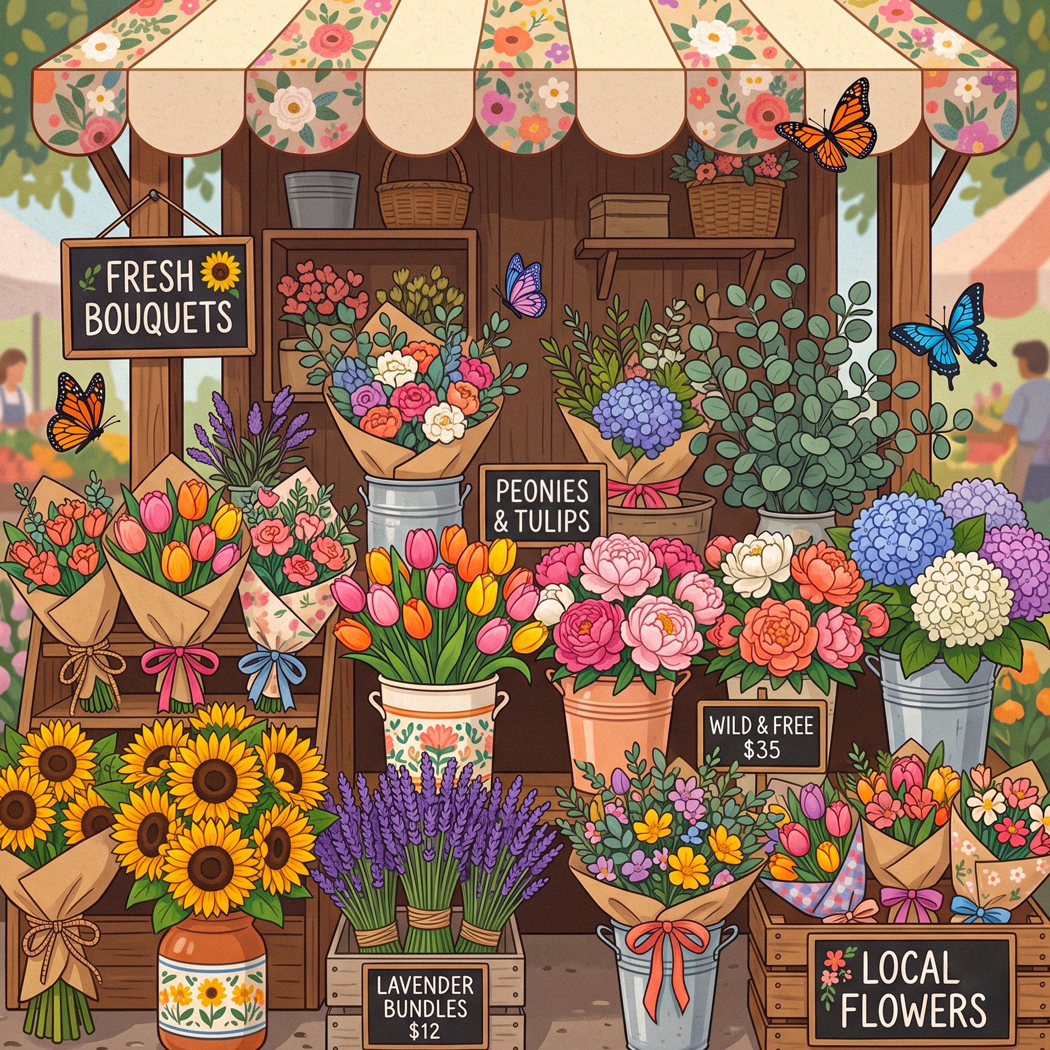 Flower Shop jigsaw puzzle by Lofi Canvas