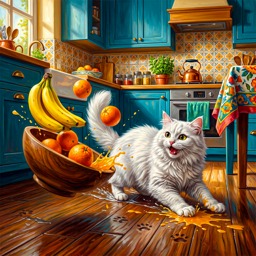 Falling Fruits jigsaw puzzle by GigglePaws