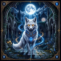 White Fox jigsaw puzzle by Raven Veil