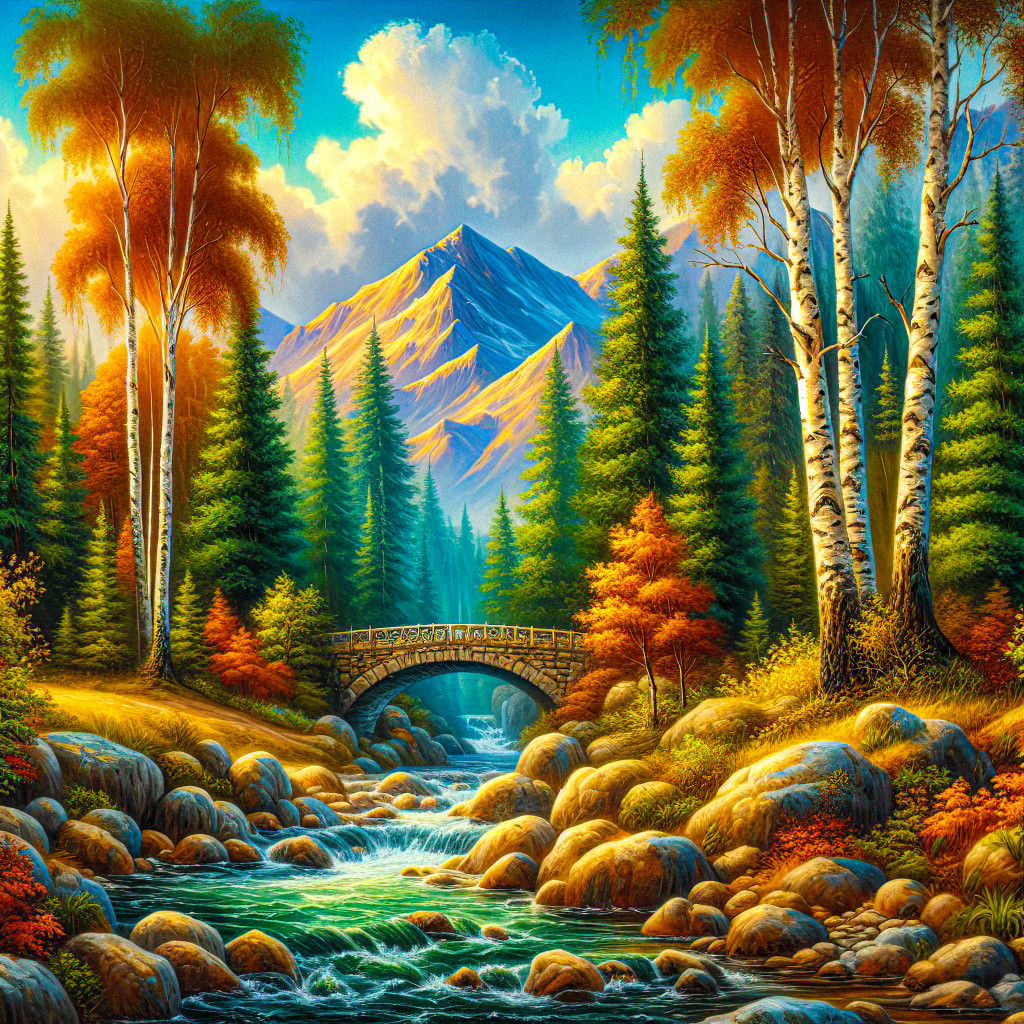 Mountain River View