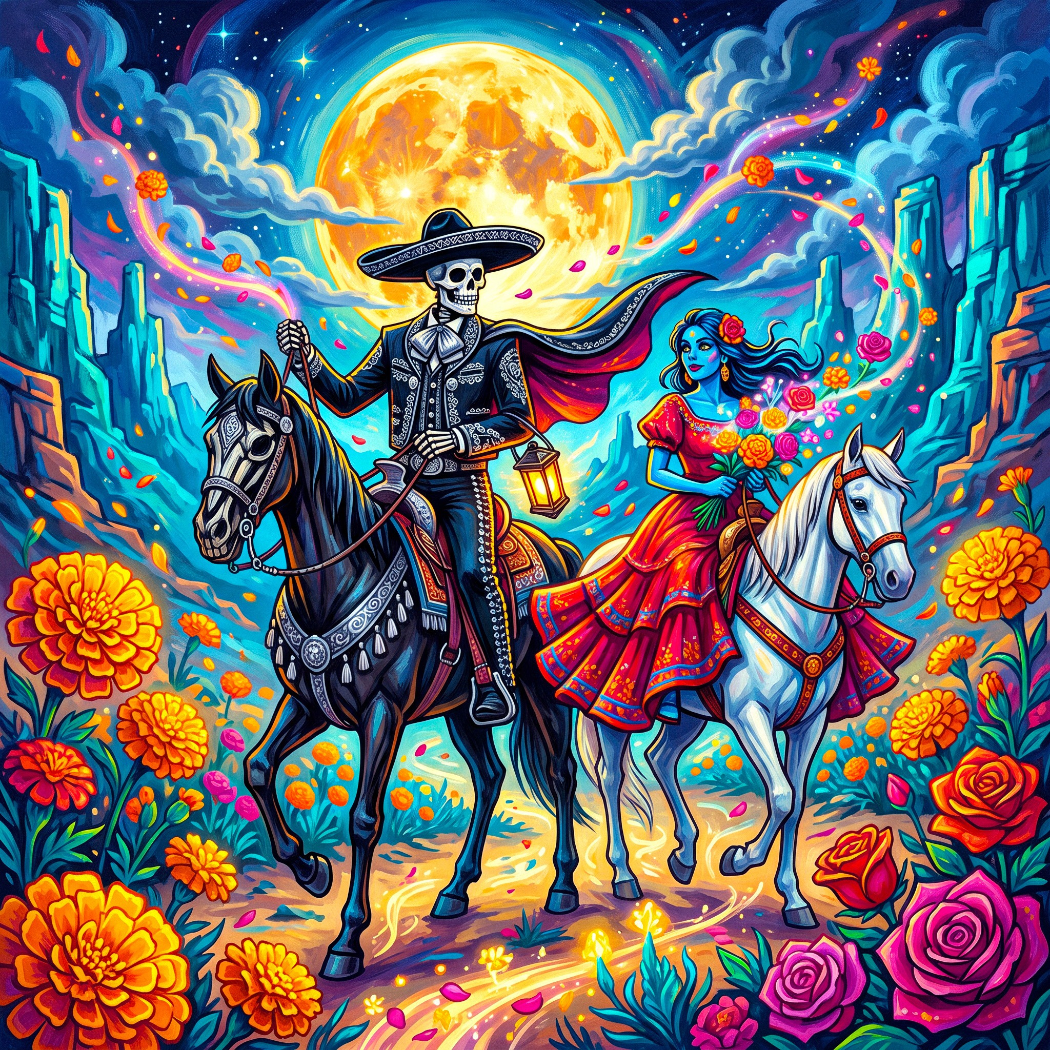 Horse Riders jigsaw puzzle by Aria Solenne