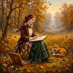 Autumn Art jigsaw puzzle by Eliza Fairbourne
