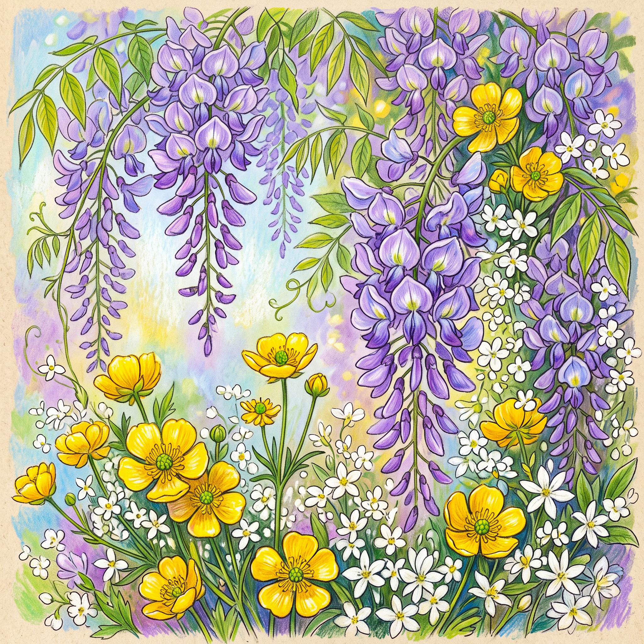 Violet and Yellow jigsaw puzzle by Gotiva