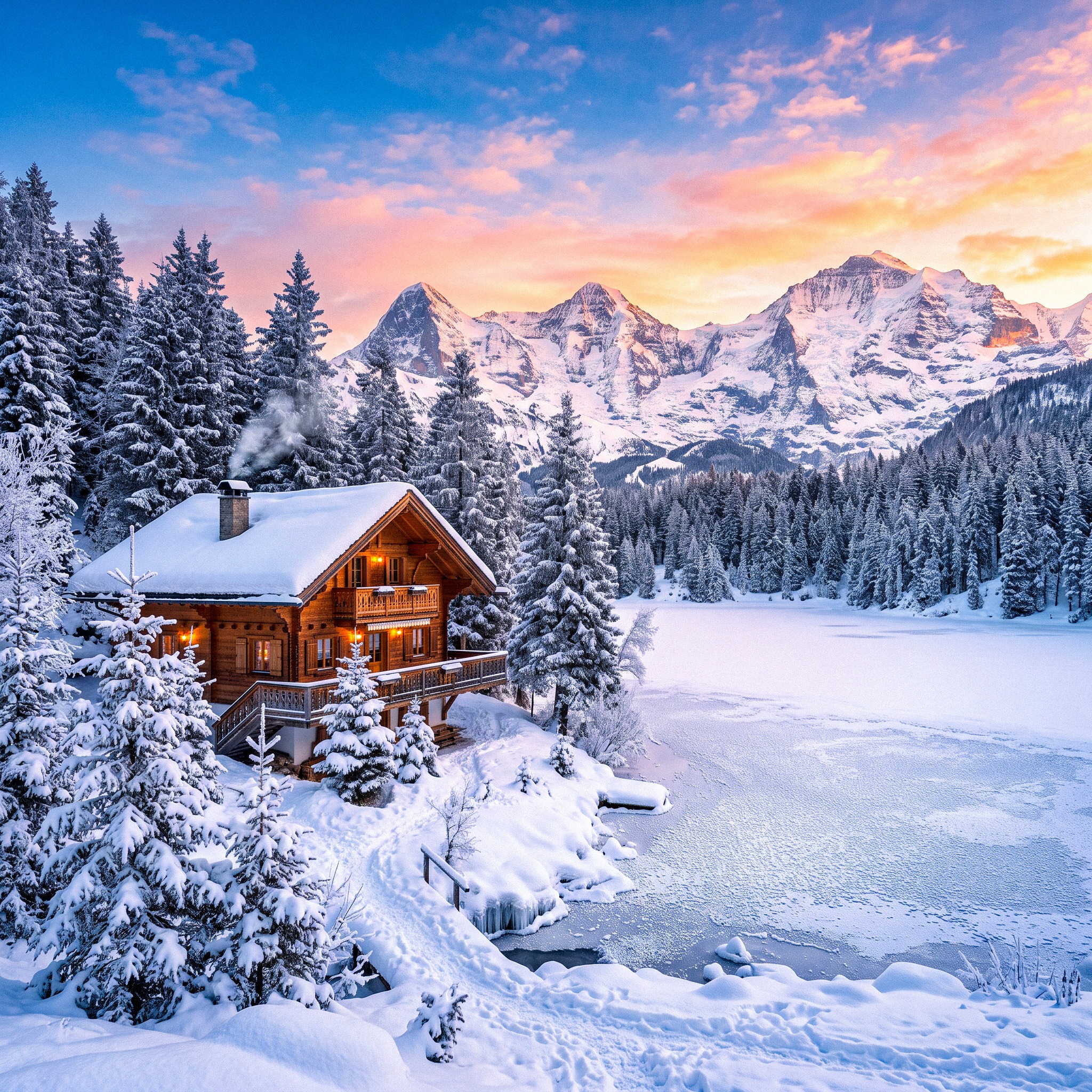 Winter Home jigsaw puzzle by Grant Photography