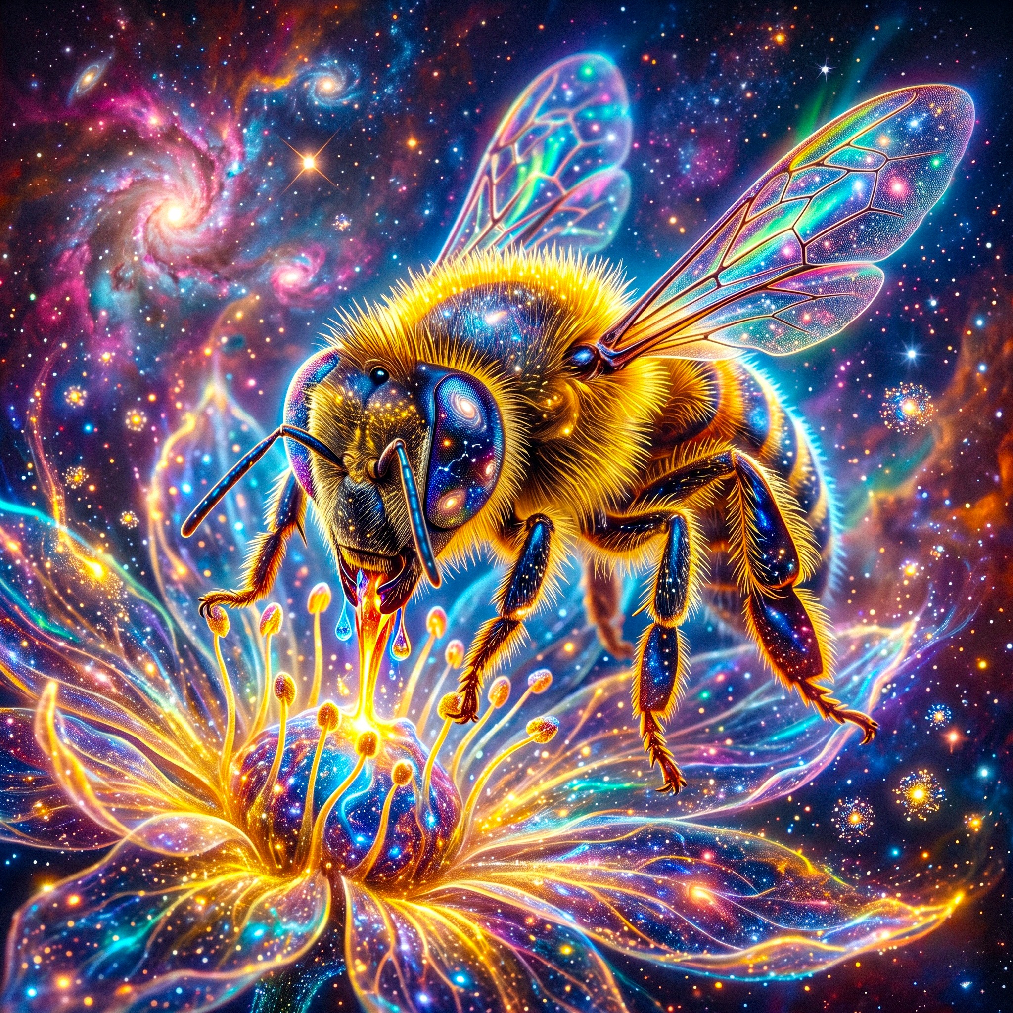 Space Bee jigsaw puzzle by Amazia Art