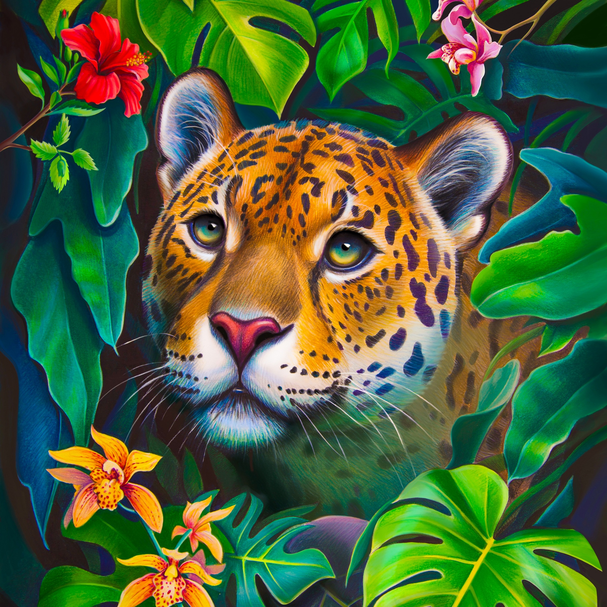 Leopard Portrait jigsaw puzzle by Gotiva