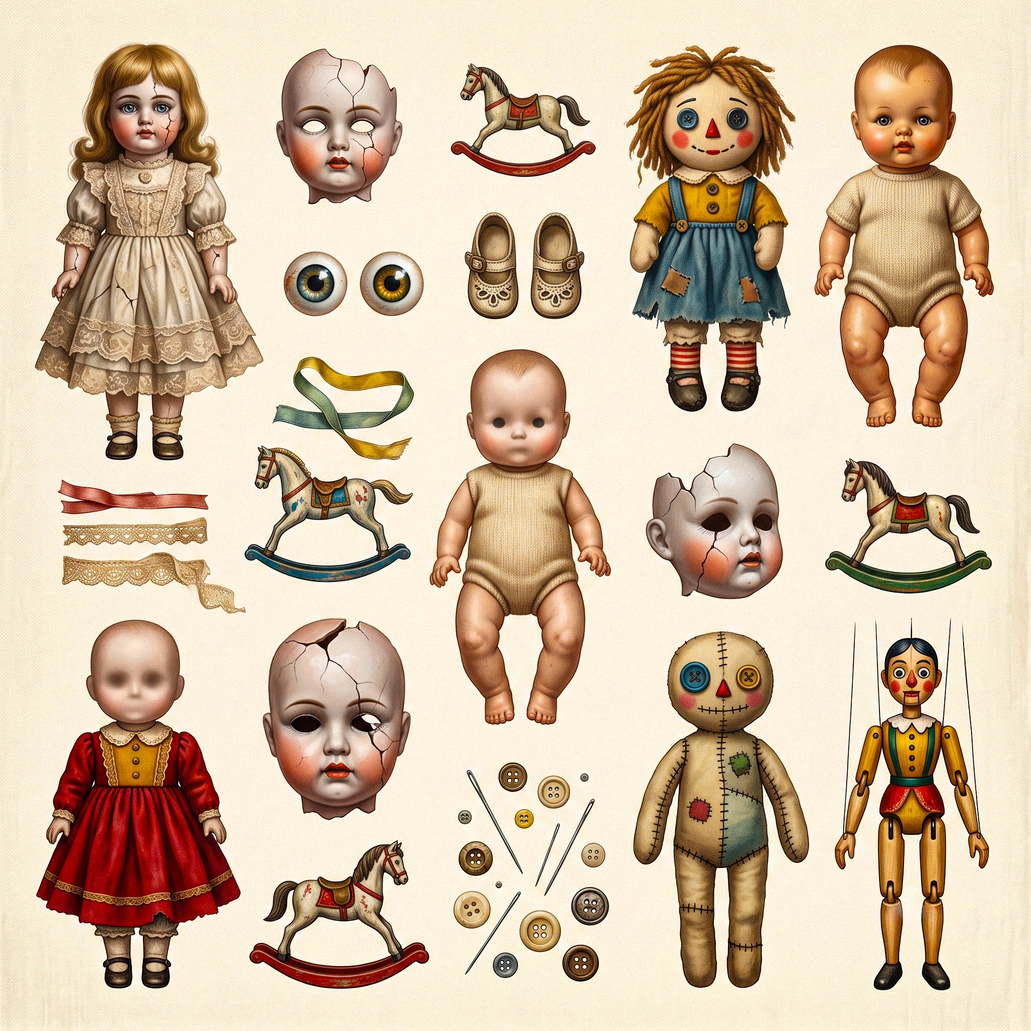 Dolls jigsaw puzzle by Raven Veil