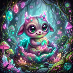 Creepy Cute Creature jigsaw puzzle by Veloura Moonpetal