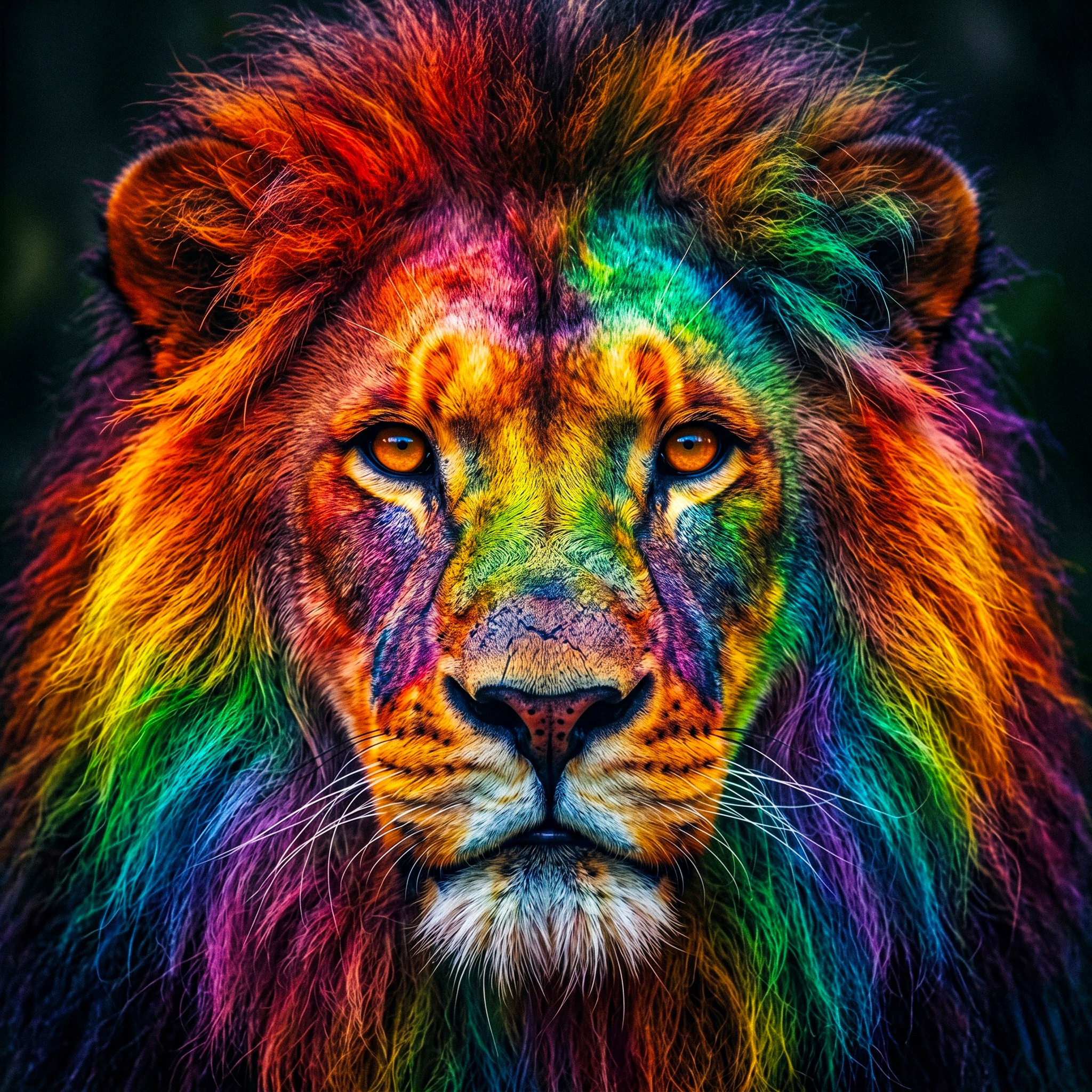 Rainbow Lion jigsaw puzzle by Gotiva