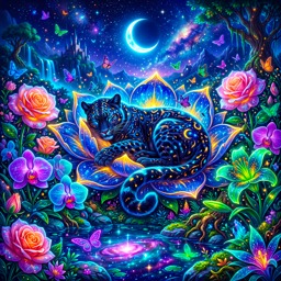 Sleepy Cat jigsaw puzzle by Amazia Art