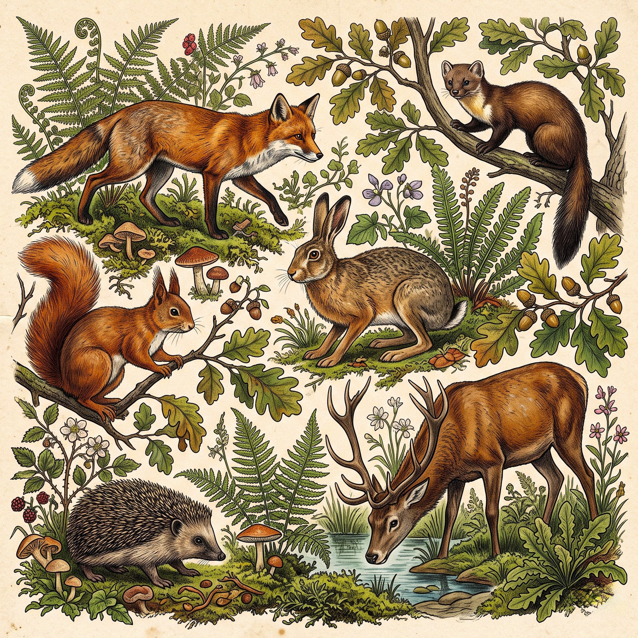 Forest Animals jigsaw puzzle by John Botanics