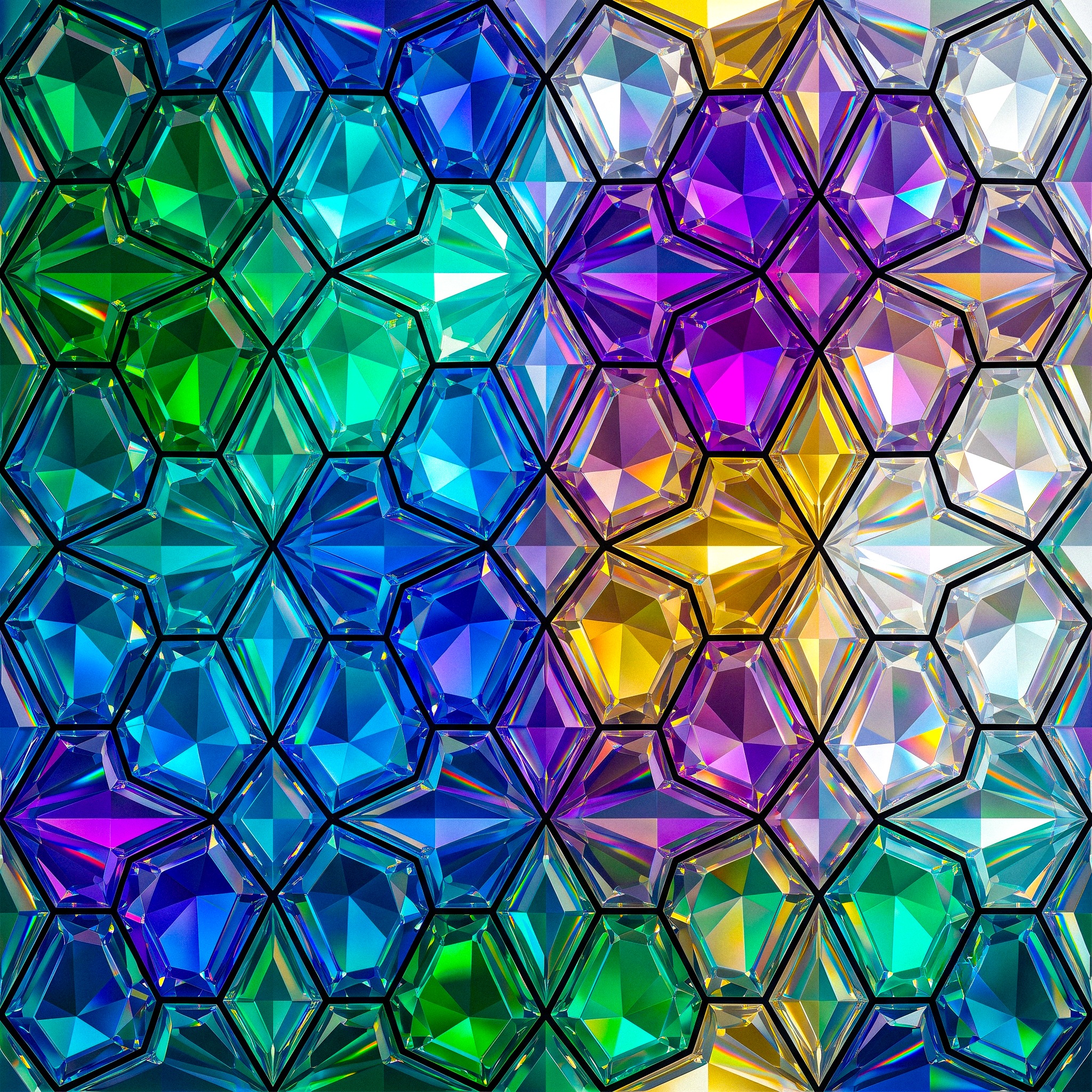 Colorful Glass jigsaw puzzle by Colorithm