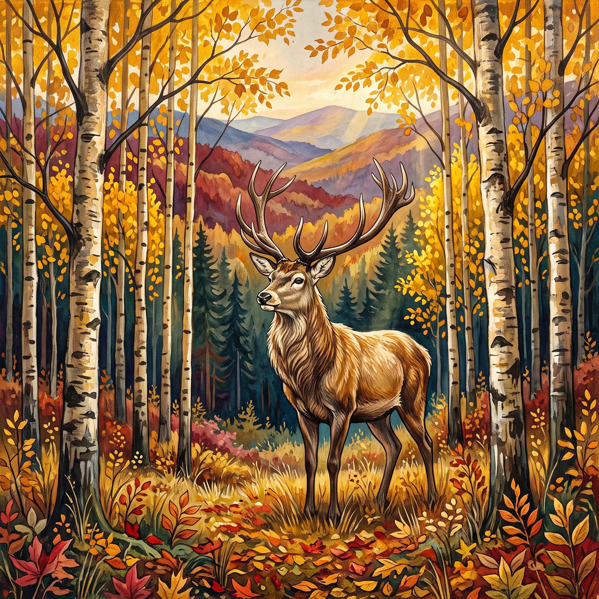 Stag jigsaw puzzle by Gotiva