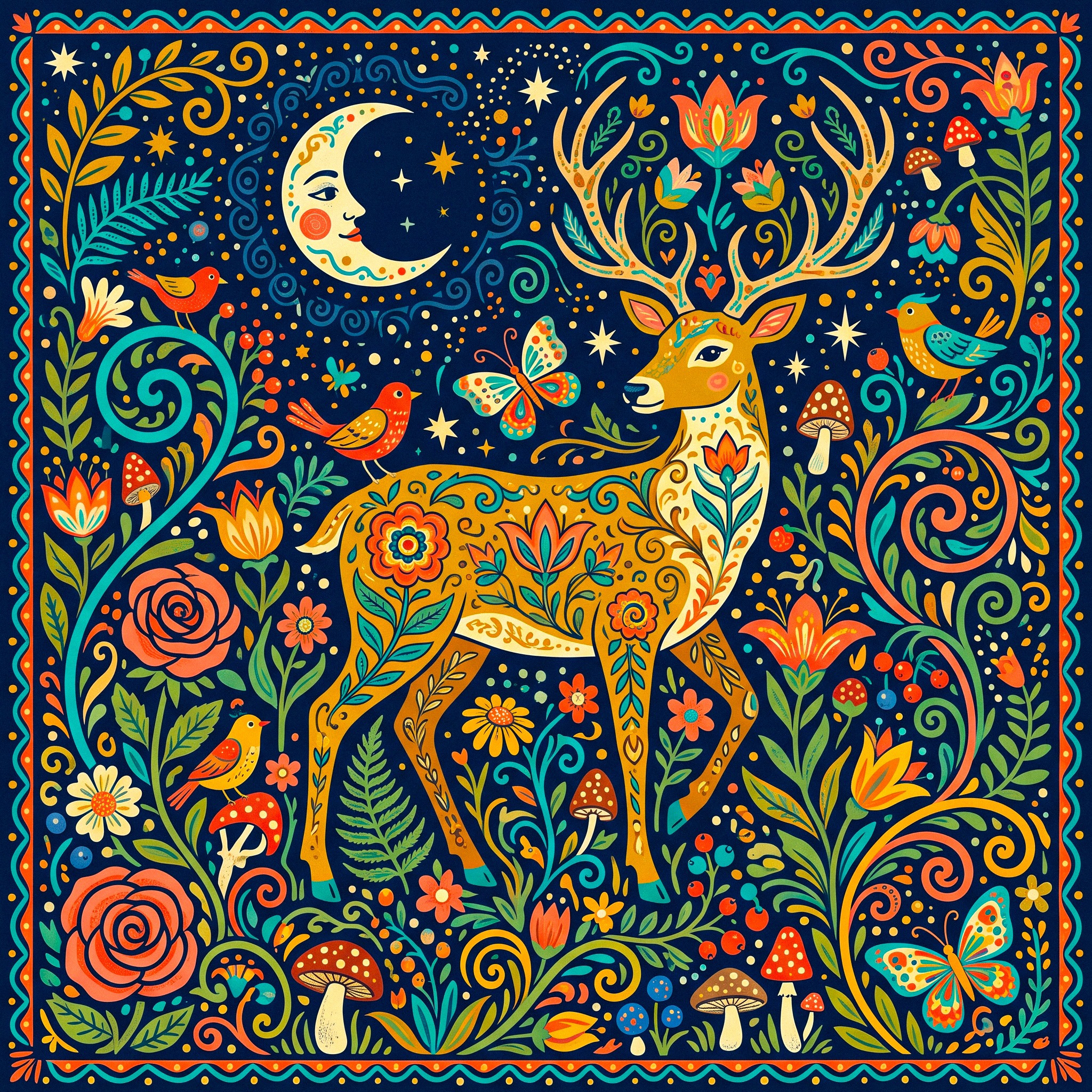 Deer jigsaw puzzle by Silvia Arts
