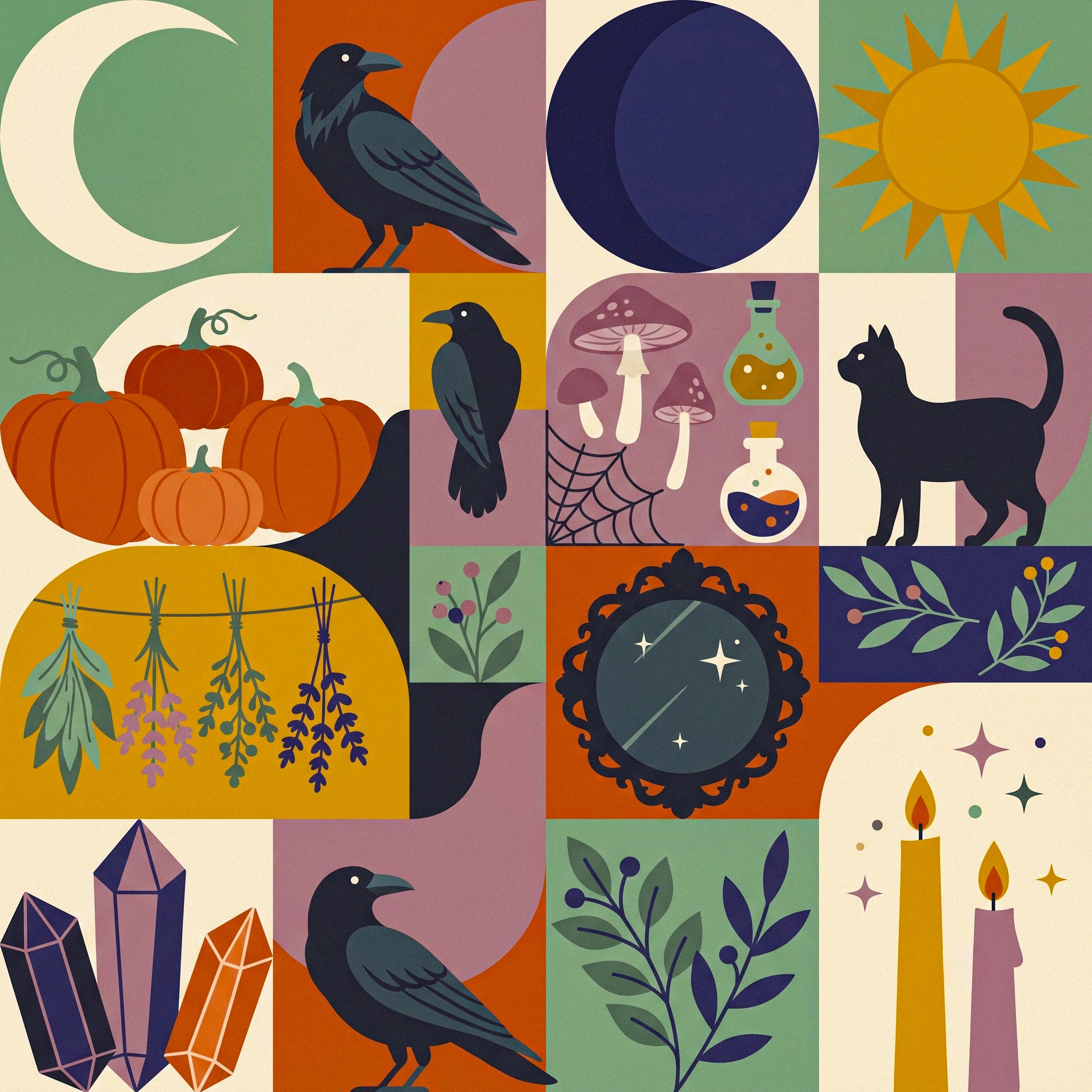 Ravens and Cats jigsaw puzzle by Silvia Arts