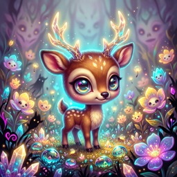 Deer  jigsaw puzzle by Veloura Moonpetal
