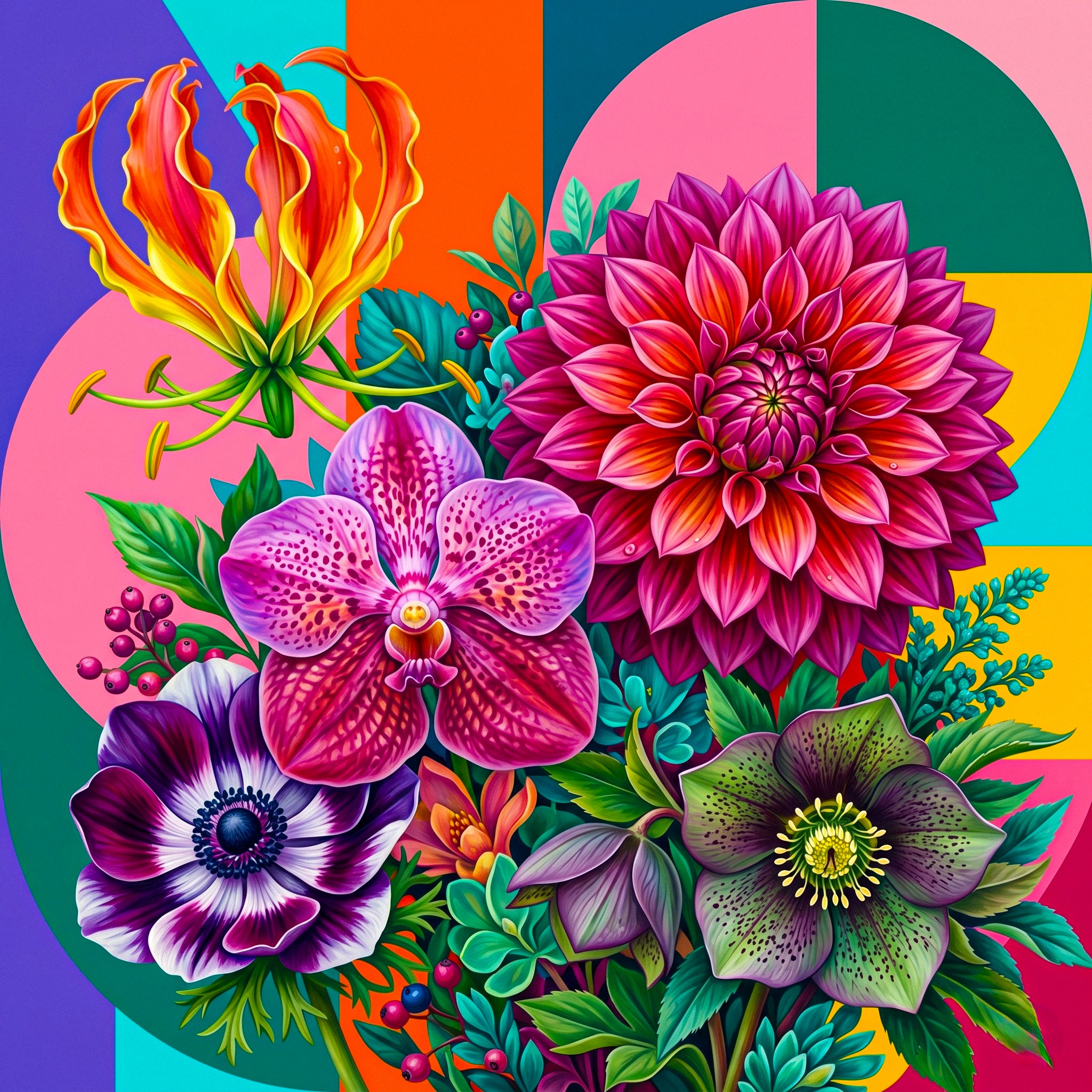 Flowers jigsaw puzzle by Juliet Art