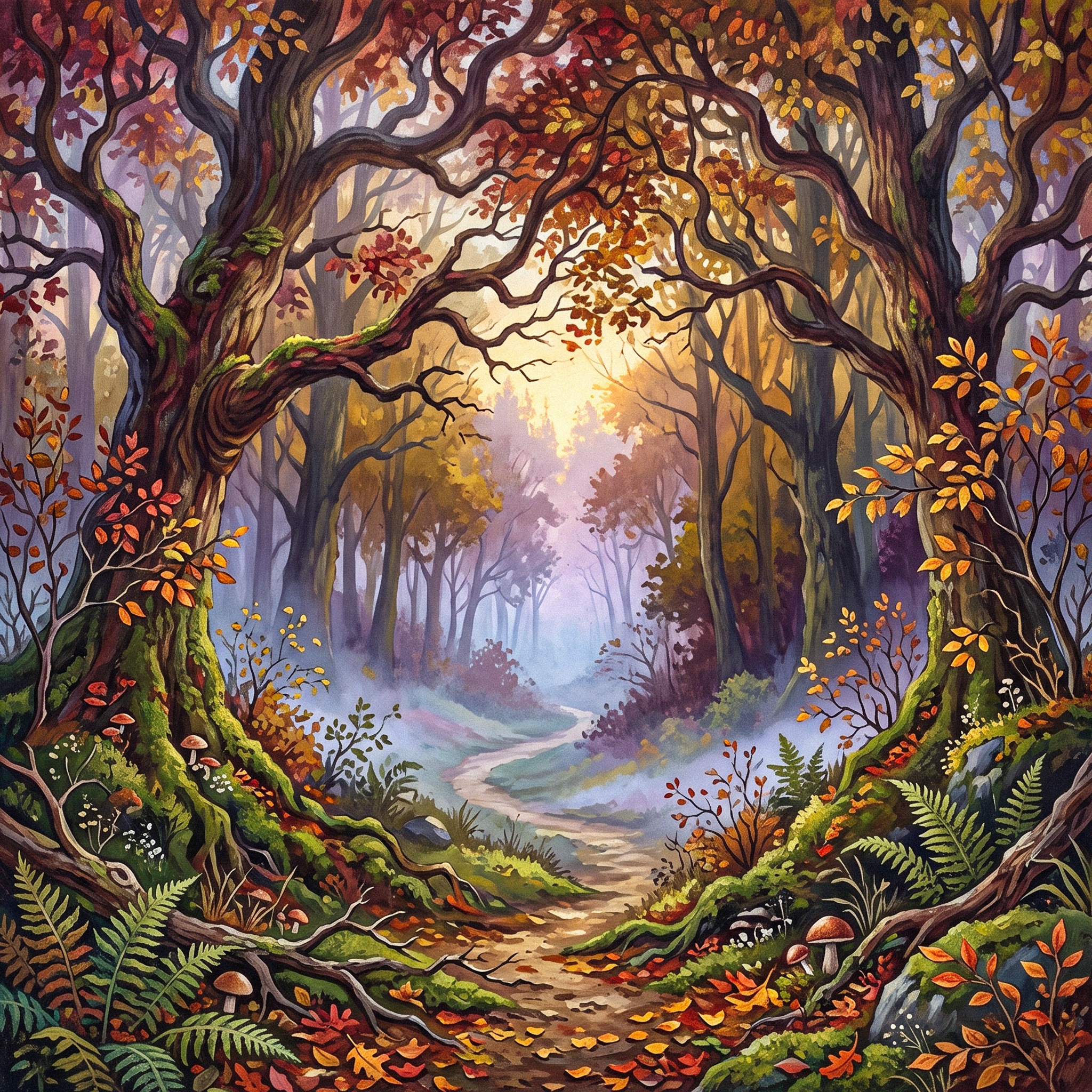 Misty Forest jigsaw puzzle by Gotiva