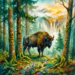 Forest jigsaw puzzle by Angie Watercolors