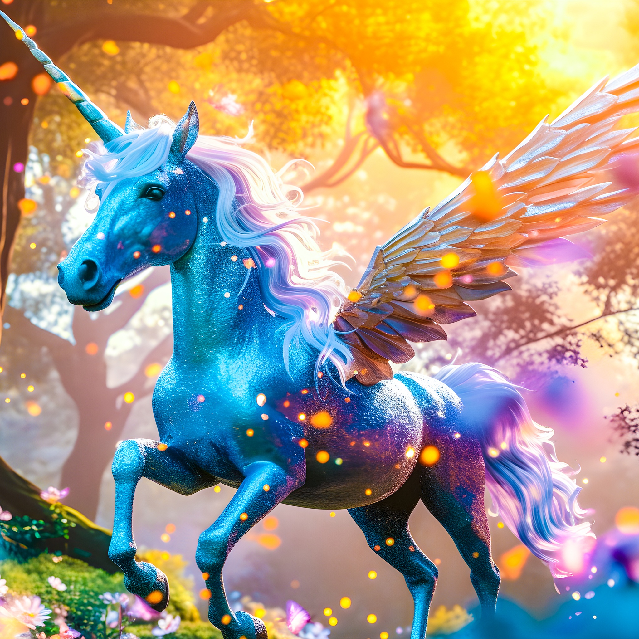 Unicorn with wings jigsaw puzzle by Gotiva
