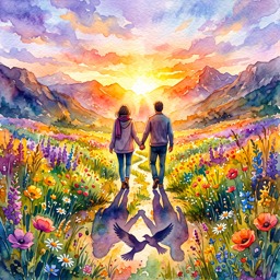 Love jigsaw puzzle by Angie Watercolors