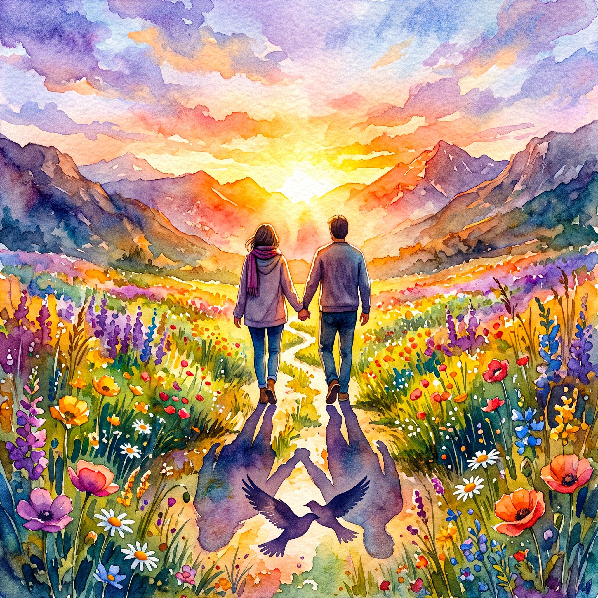 Love jigsaw puzzle by Angie Watercolors
