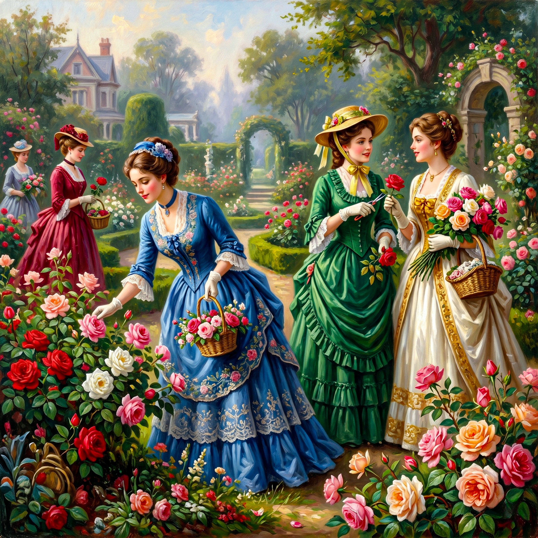 Garden Meeting jigsaw puzzle by Eliza Fairbourne