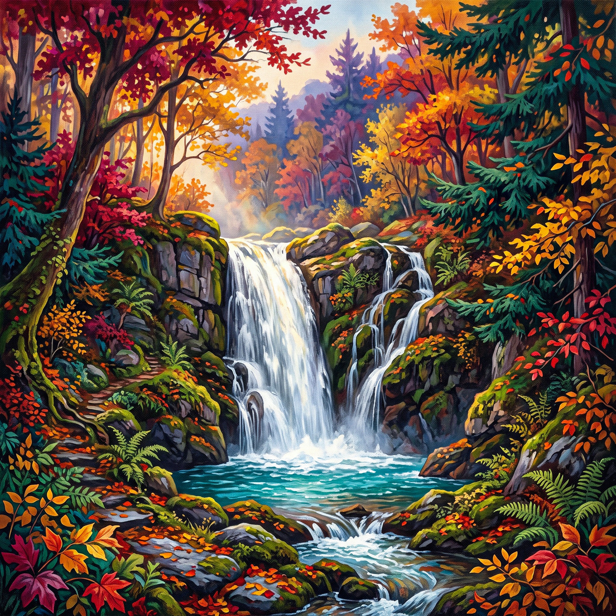 Waterfall jigsaw puzzle by Gotiva