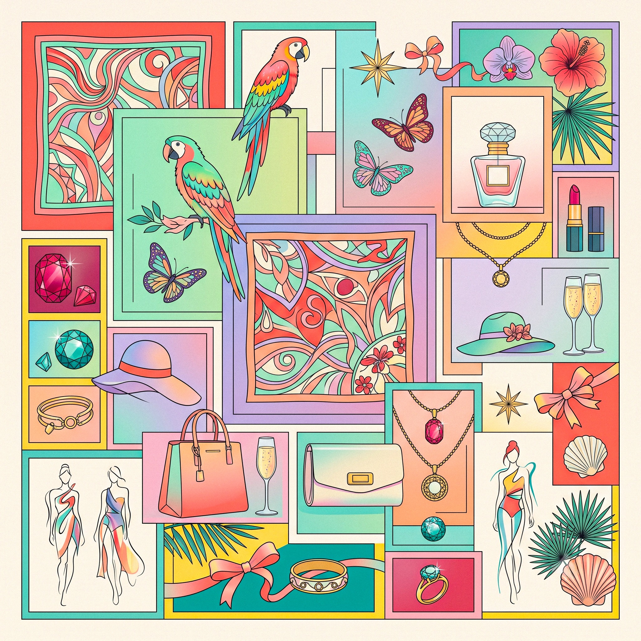 Collage of Fashion jigsaw puzzle by Gotiva