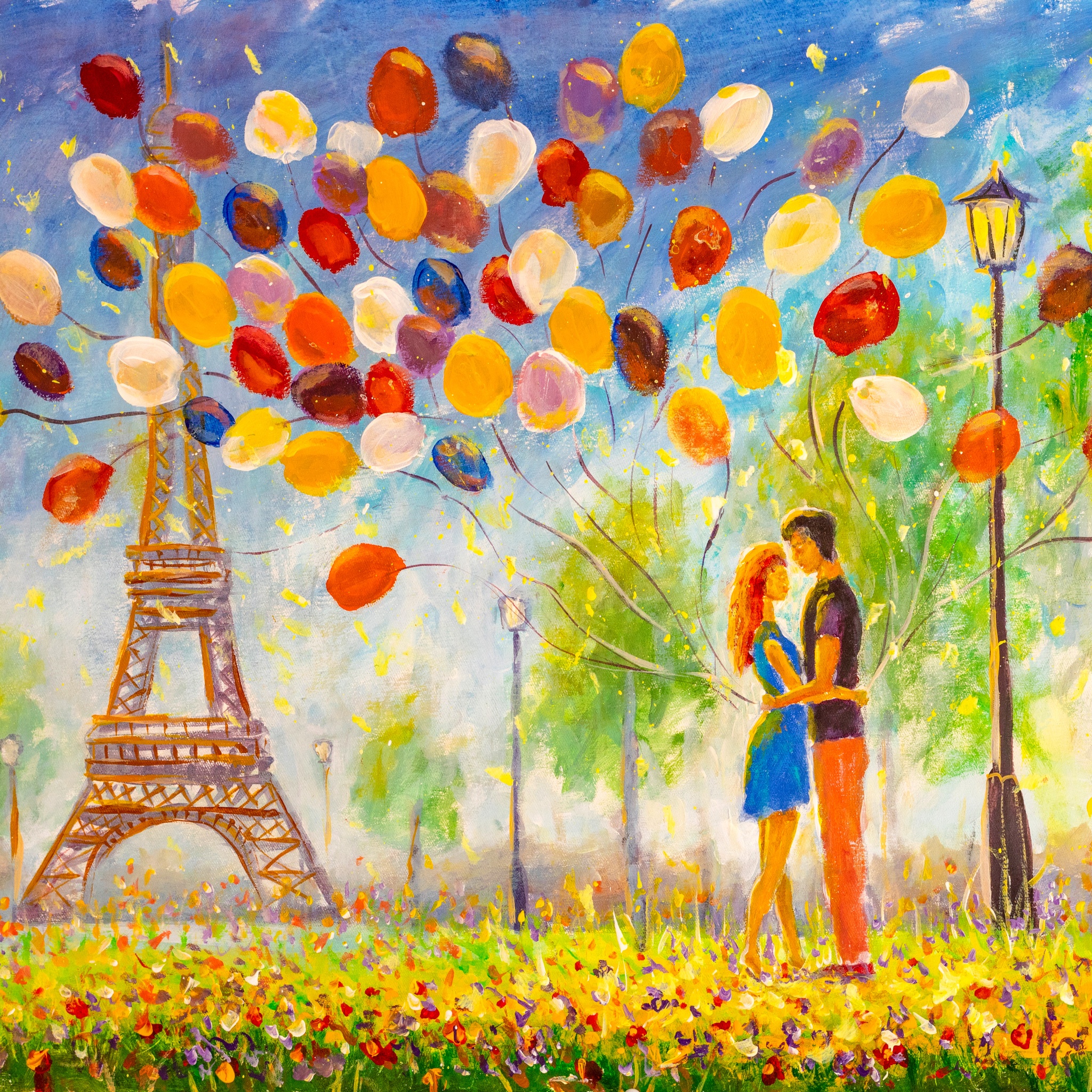 Love In Paris and Balloons jigsaw puzzle by Gotiva