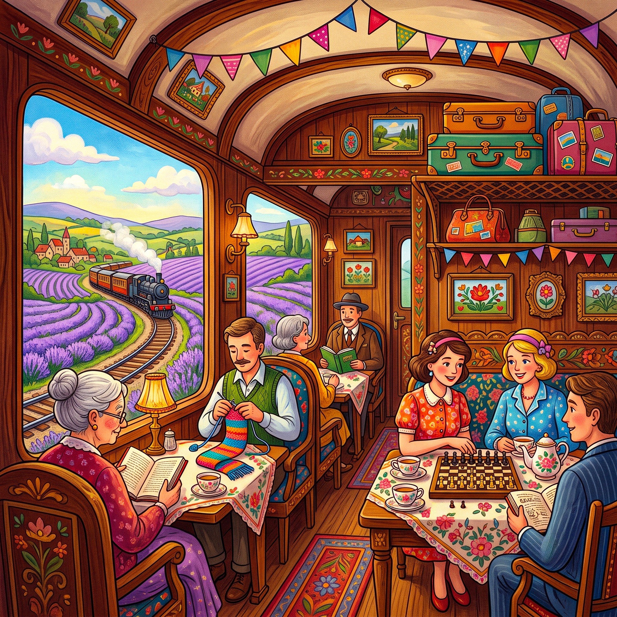 Train jigsaw puzzle by Comic Crumbs by Emma