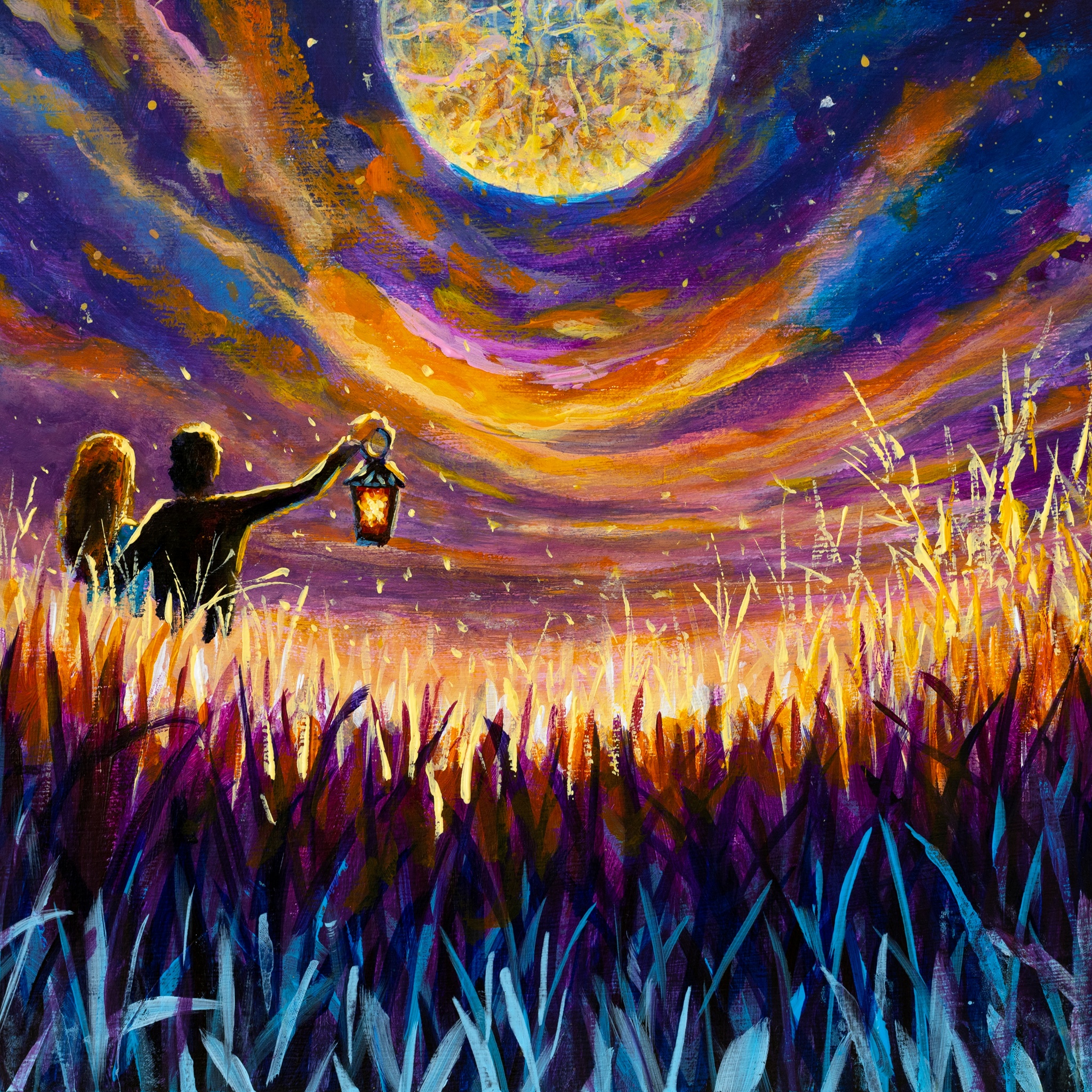 Meeting lovers in the night jigsaw puzzle by Gotiva