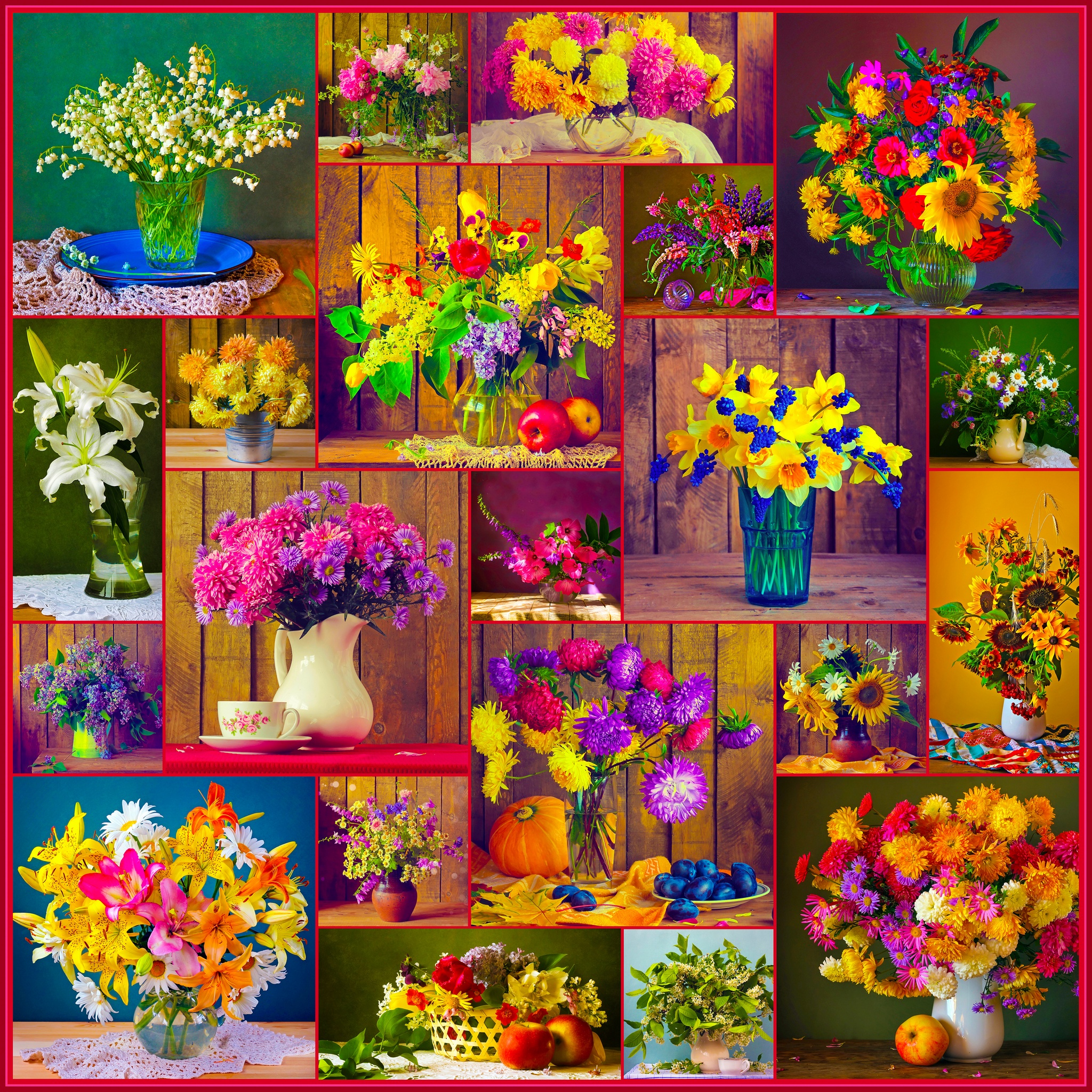 Flower Collage jigsaw puzzle by Gotiva