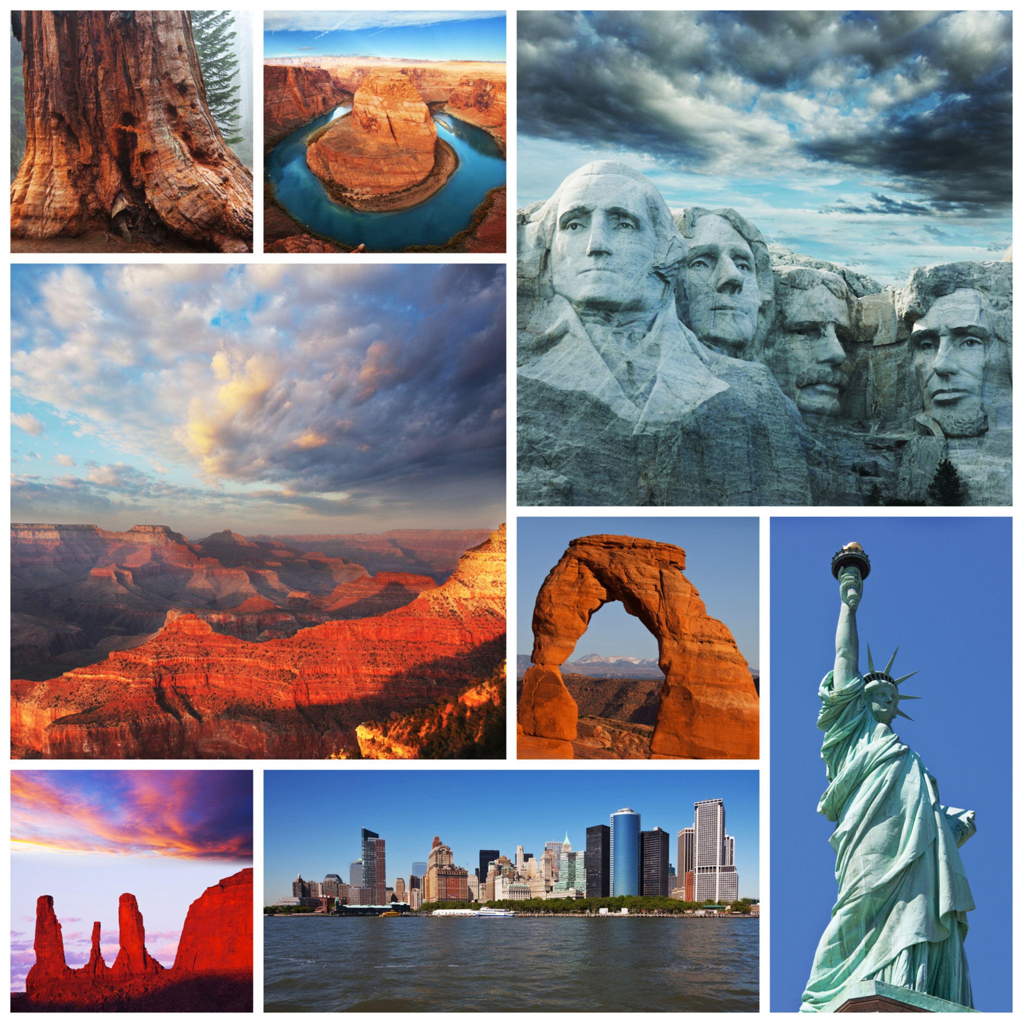 USA Landmarks jigsaw puzzle by Gotiva