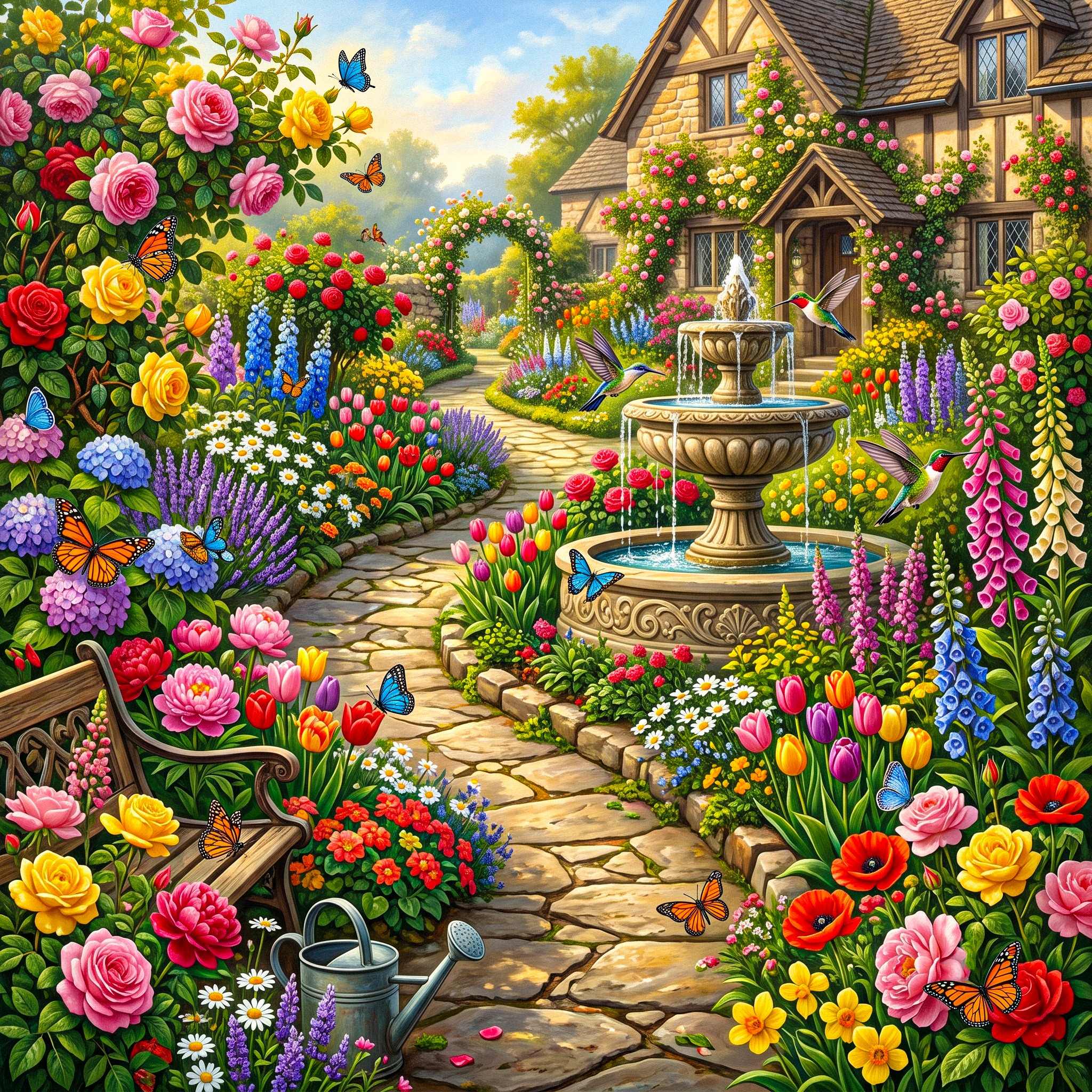 Garden jigsaw puzzle by Gotiva