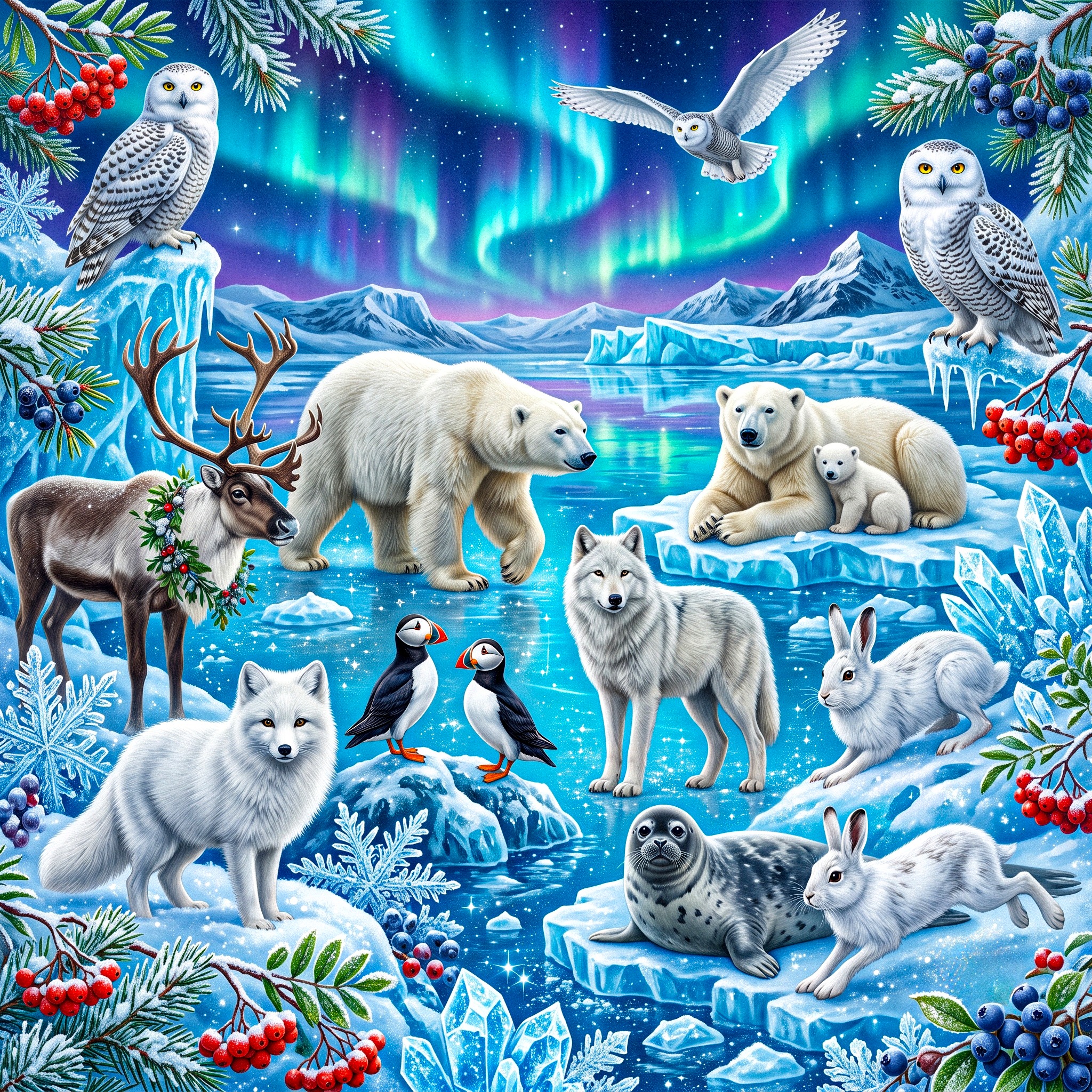 Winter Animals jigsaw puzzle by Gotiva