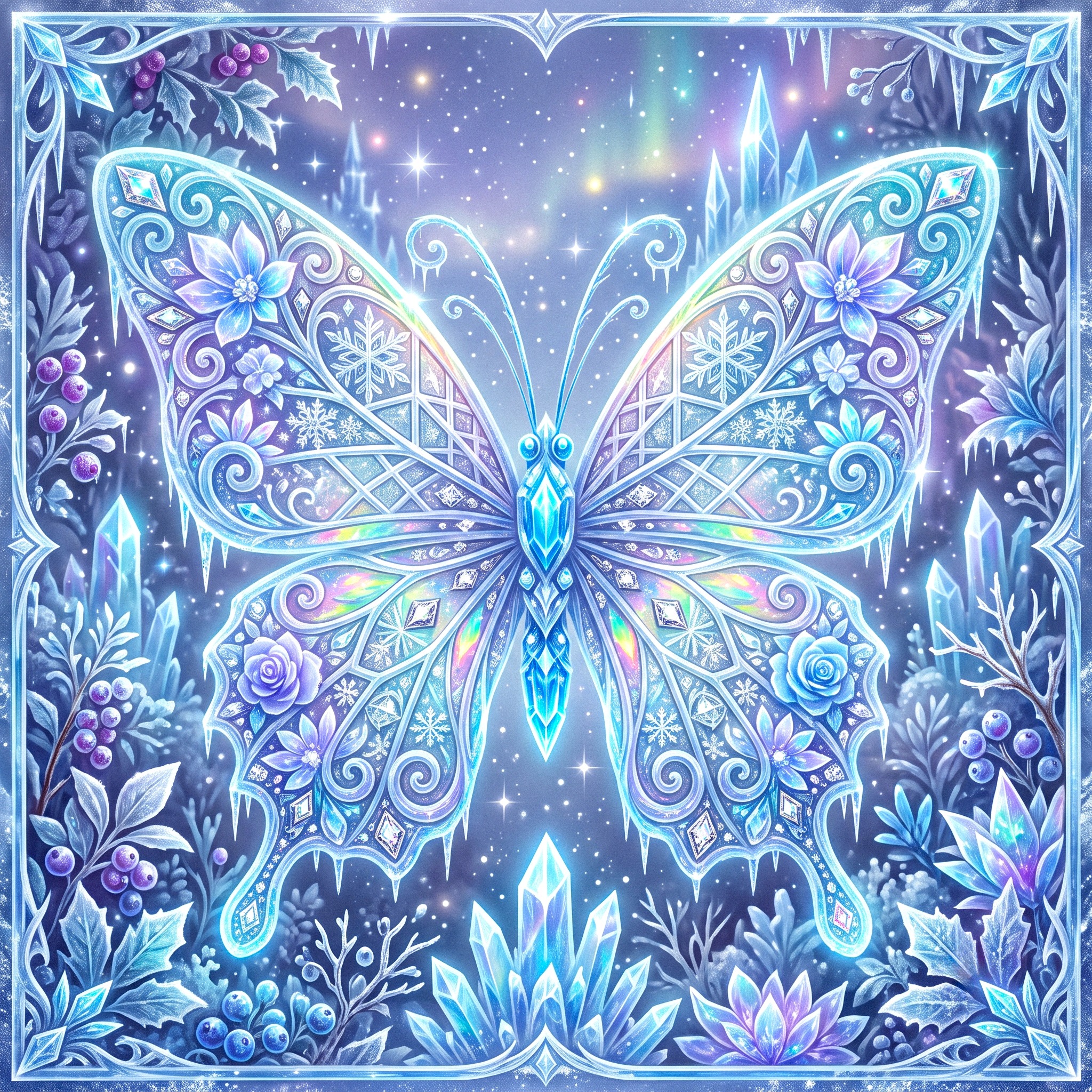Ice Butterfly jigsaw puzzle by Gotiva