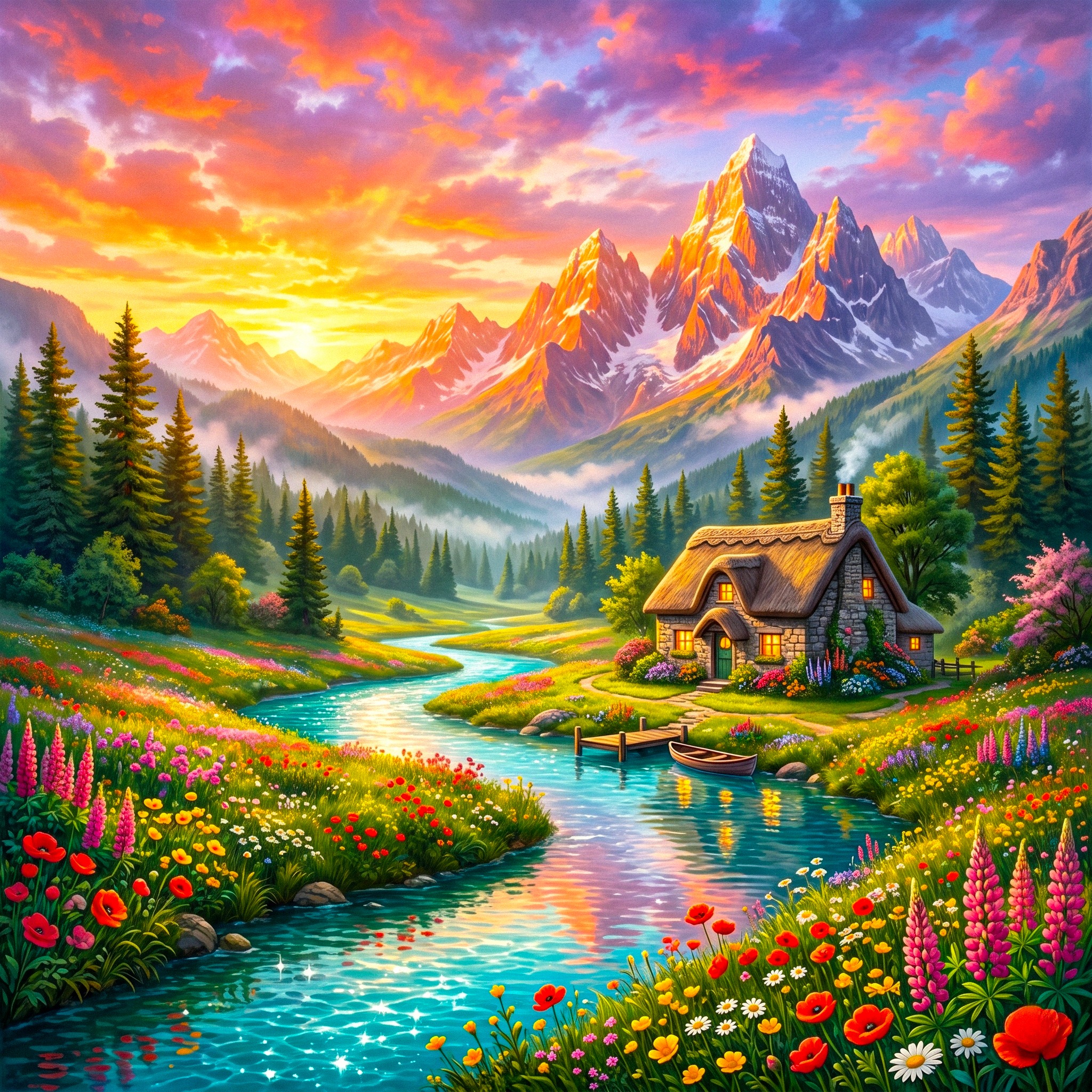 Grassland and Home jigsaw puzzle by Gotiva