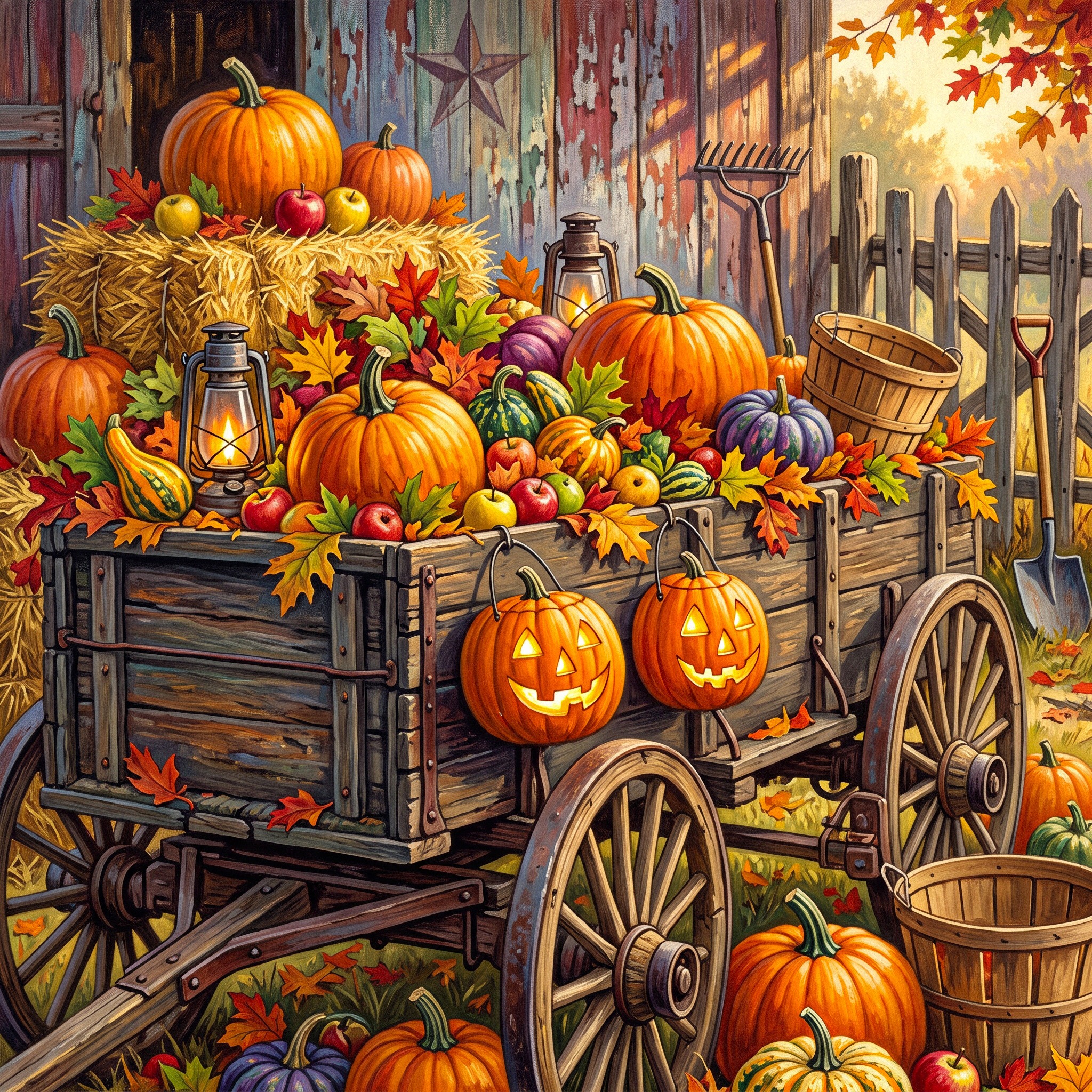 Spooky Pumpkins jigsaw puzzle by Classic Art Jenny
