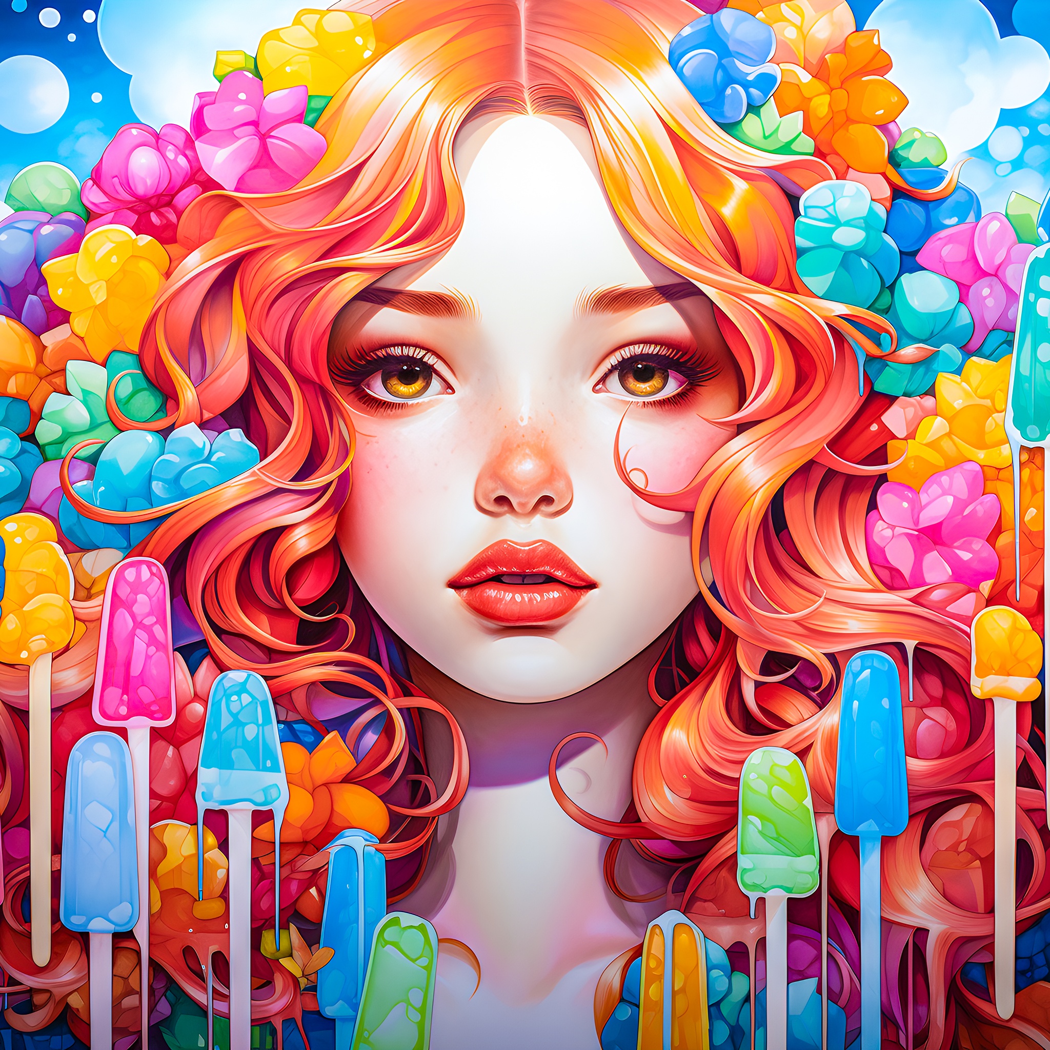 Popsicle girl jigsaw puzzle by Gotiva