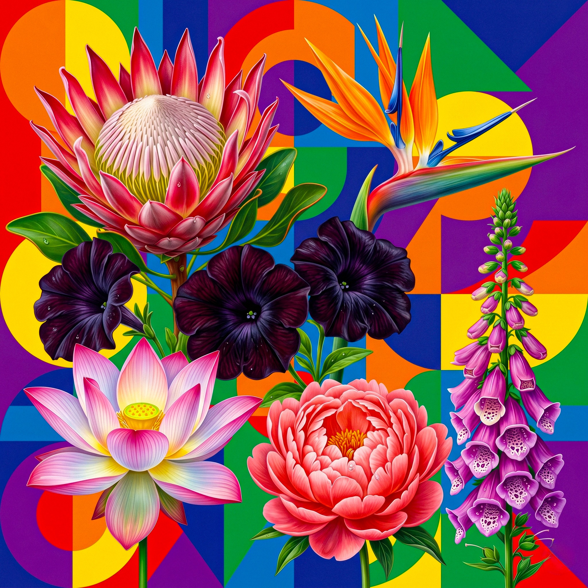 Colorful Flowers jigsaw puzzle by Juliet Art