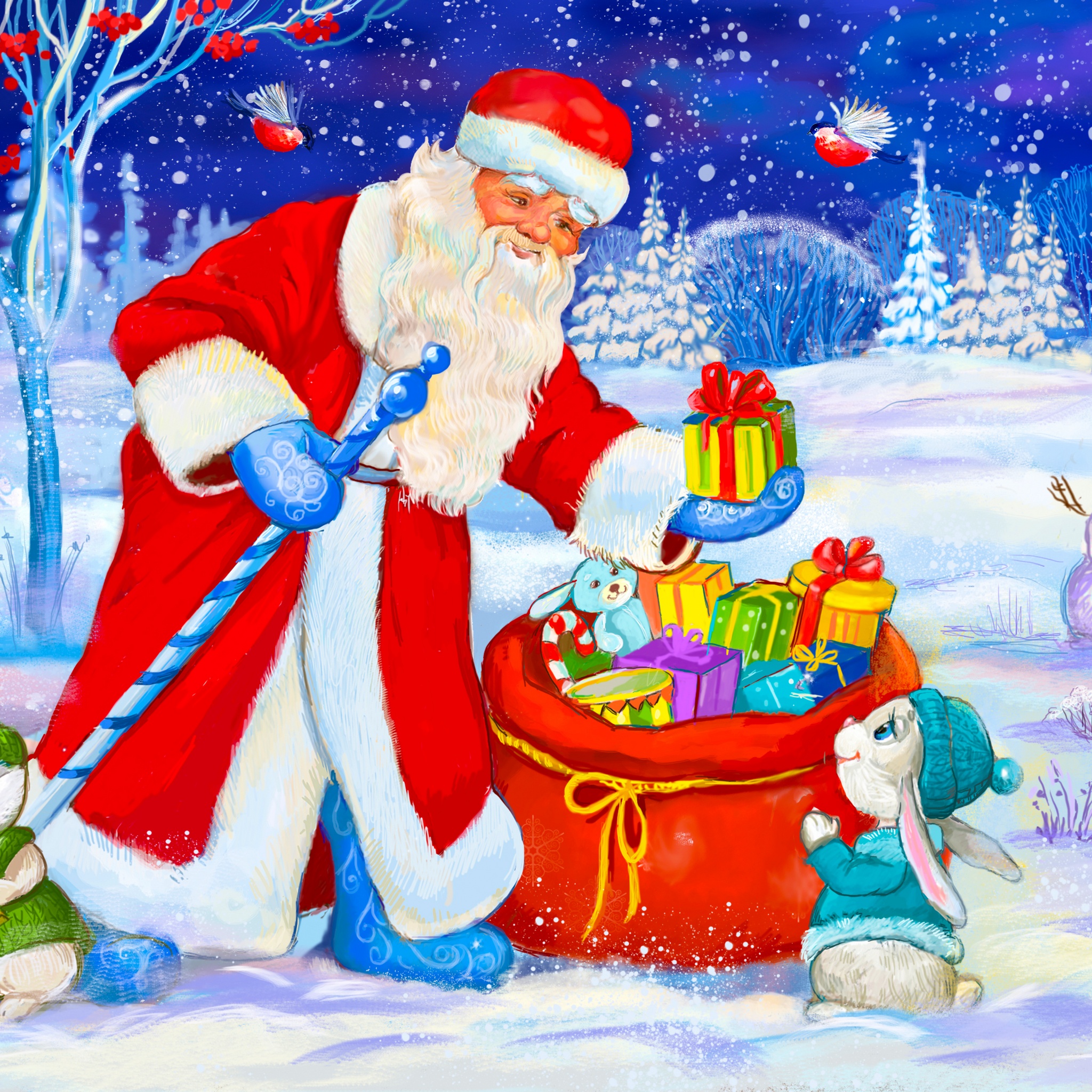 Santa Claus and Gifts jigsaw puzzle by Gotiva