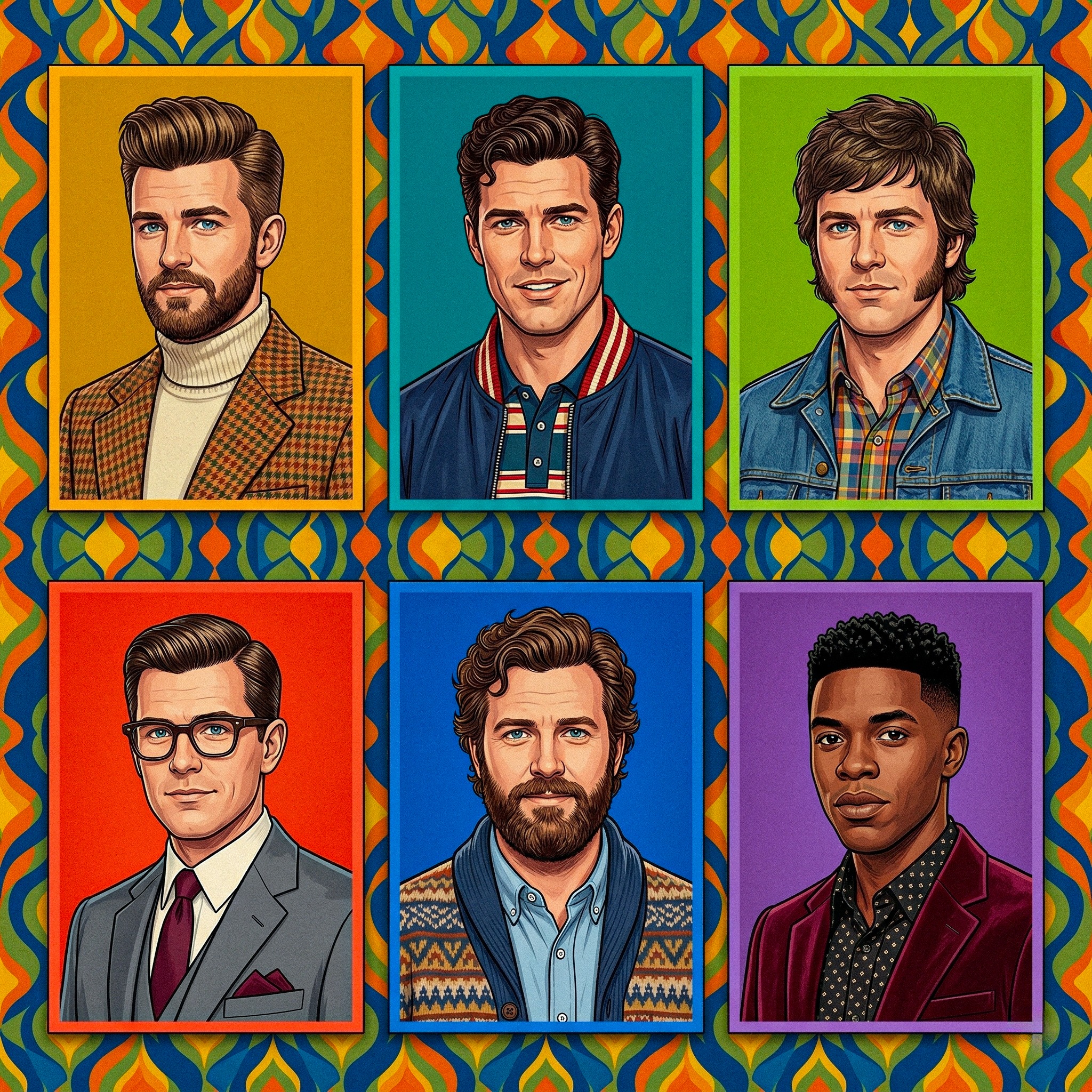 Fashionable Men jigsaw puzzle by Groovy Frames