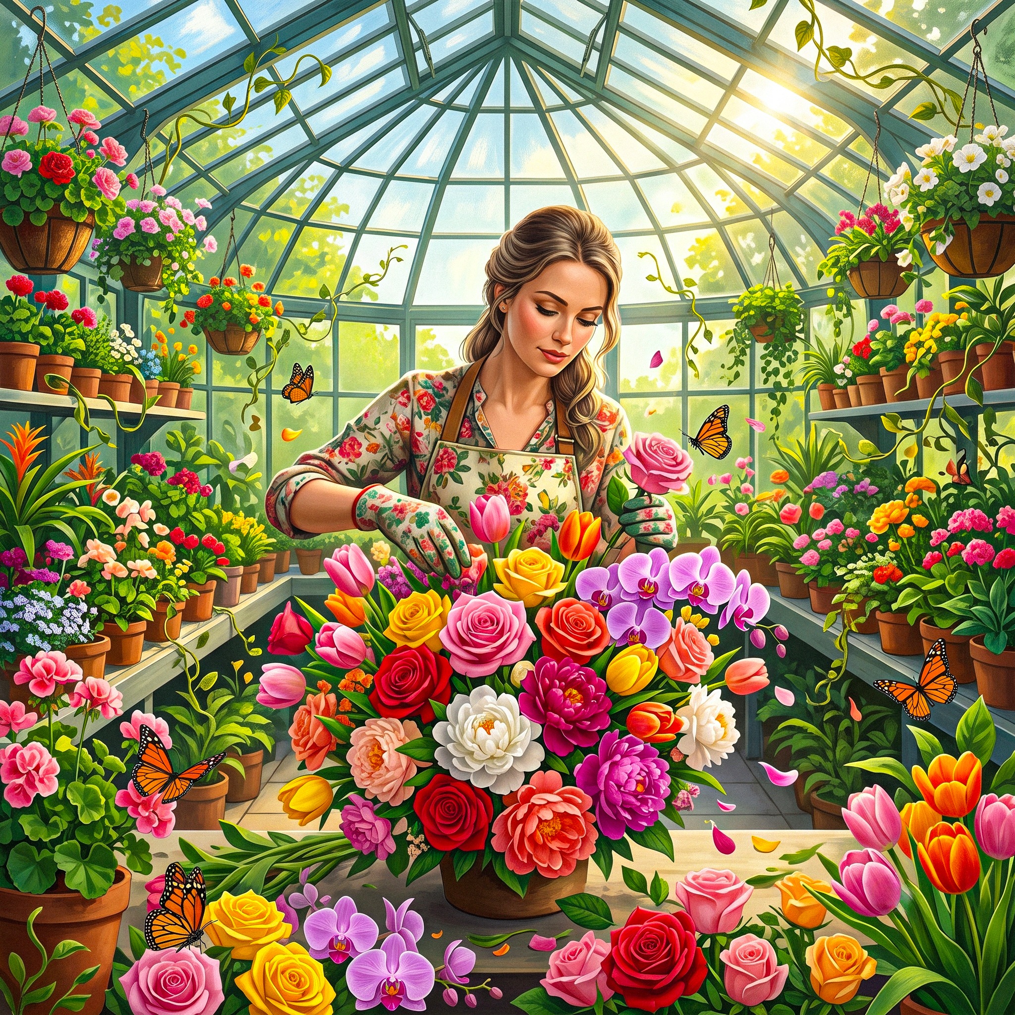 Flower Girl jigsaw puzzle by Classic Art Jenny